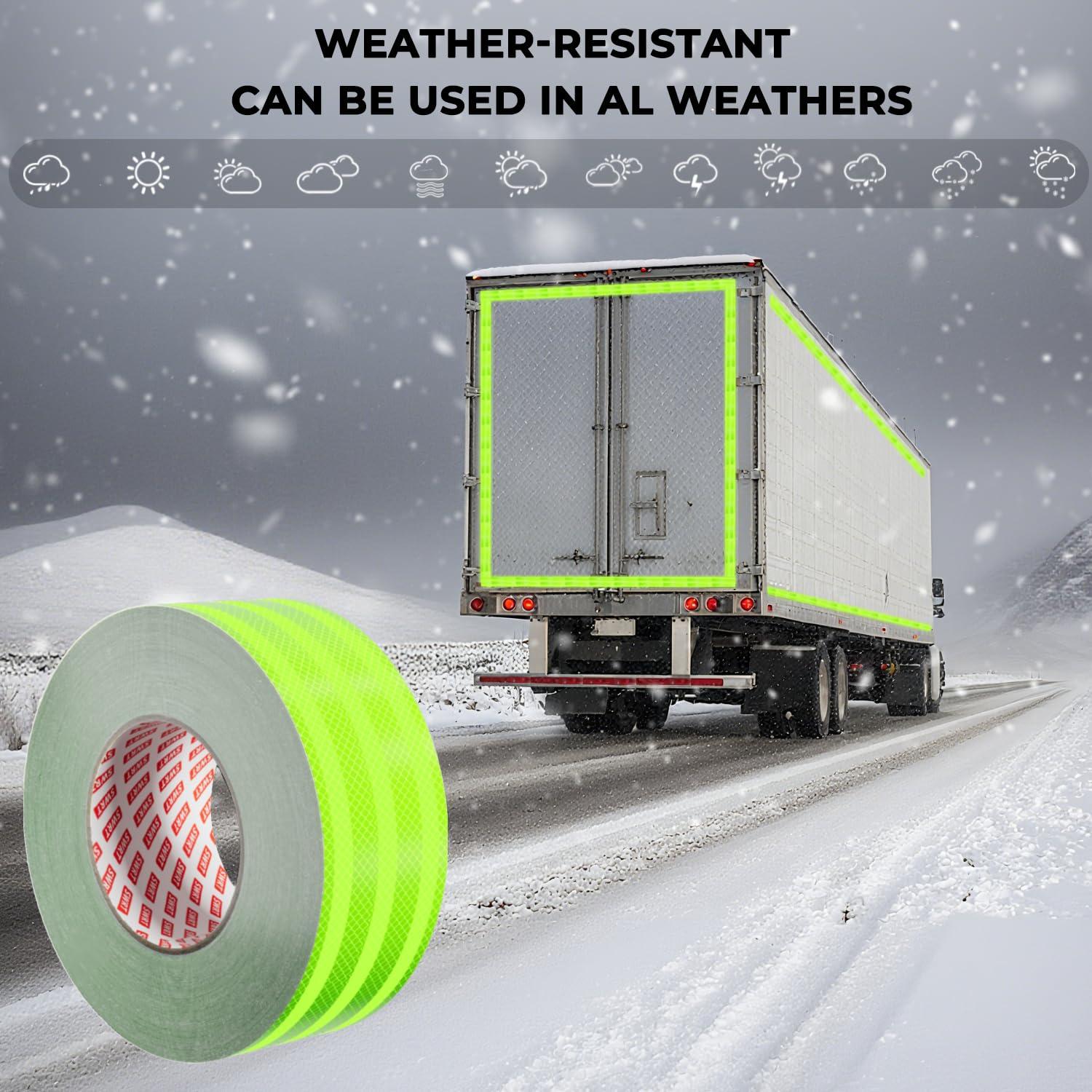 Cinta Reflectante SWRT 5.08 cm x 9.14 m Verde Fluorescente