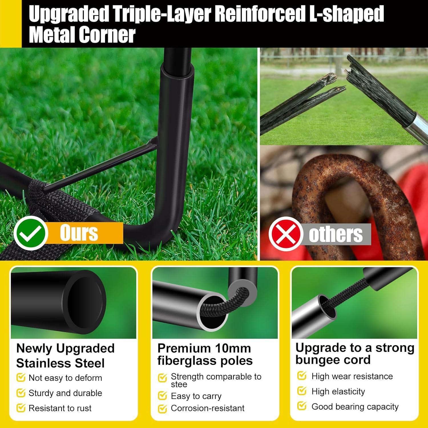 Portería de Fútbol Plegable FITPARNER 1.83x1.22m para Niños