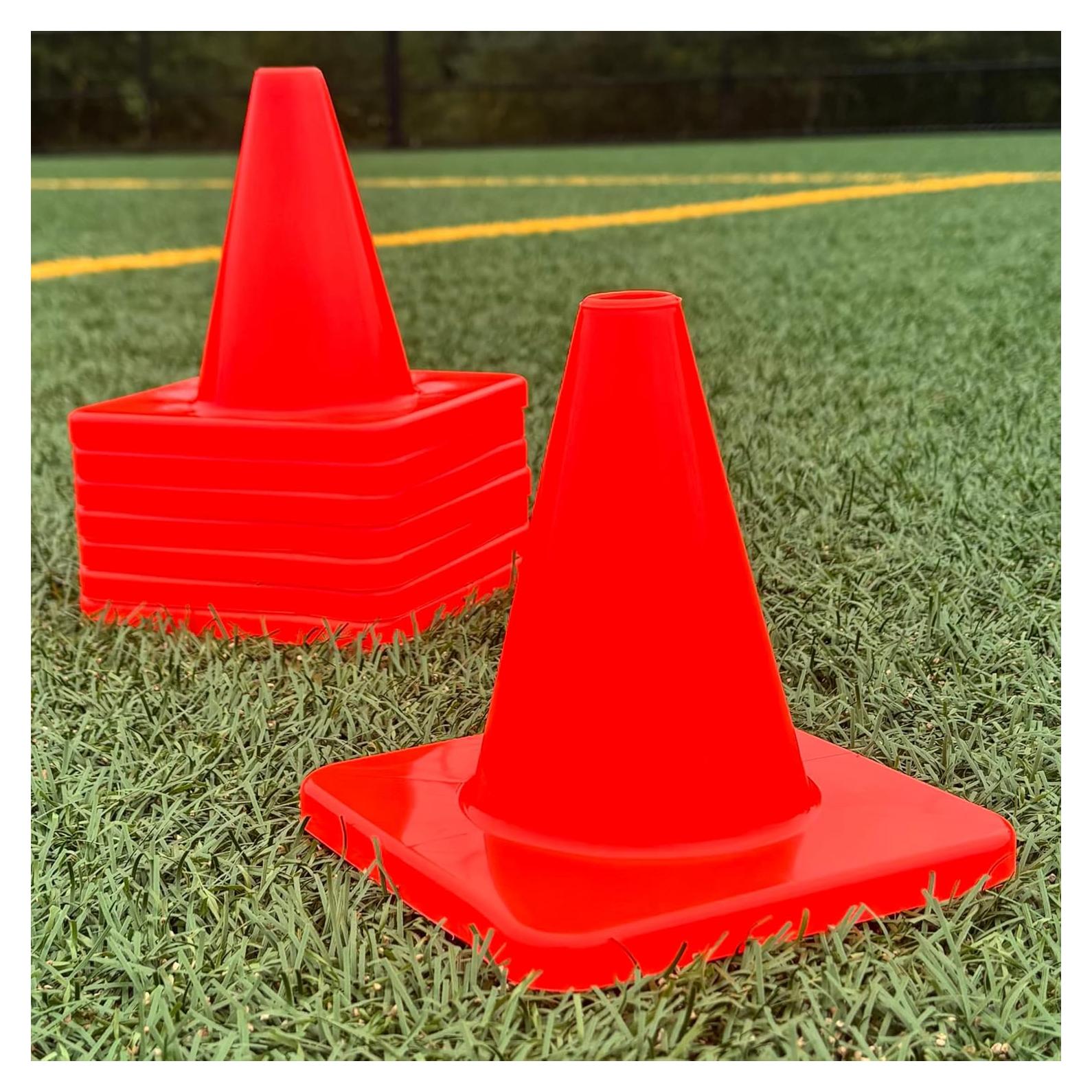 Conos de Entrenamiento LVL10 Sports 15.24 cm Naranja - Paquete de 8