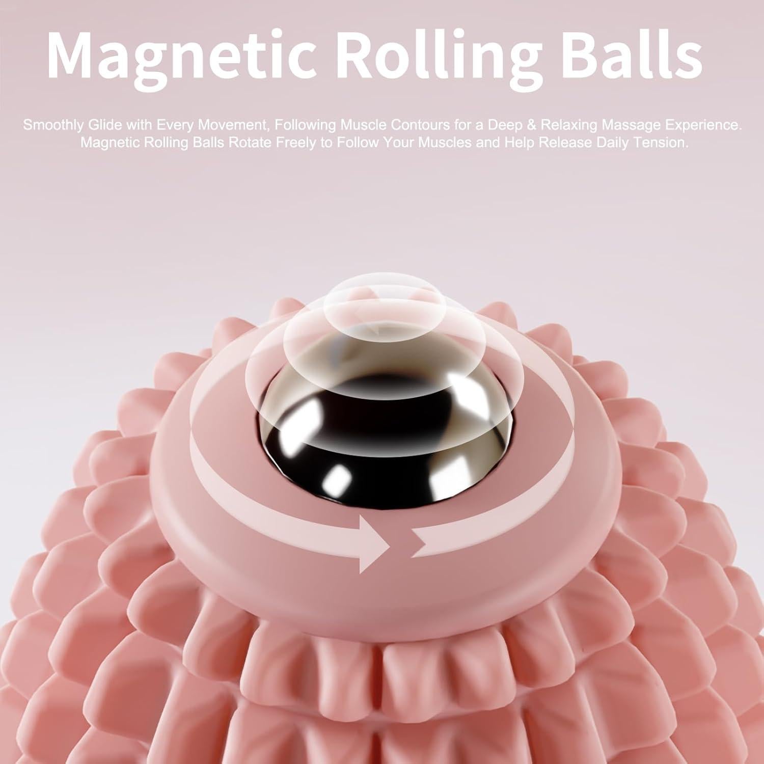 Bola de Masaje Vibrante JIEJUNJIE Azul para Relajación Muscular