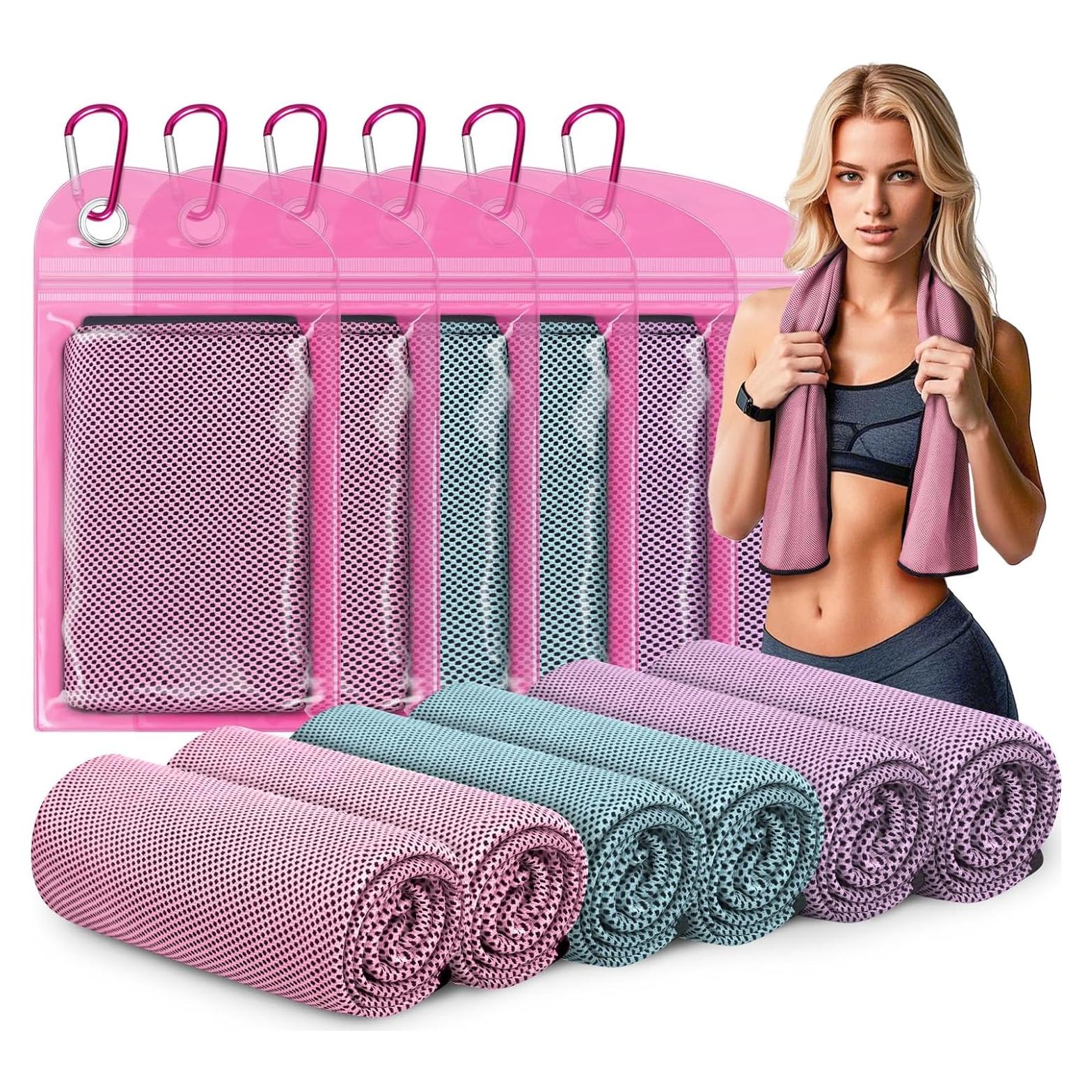 Paquete de 6 Toallas Enfriadoras SOOWASH 101.6x30.5cm Microfibra