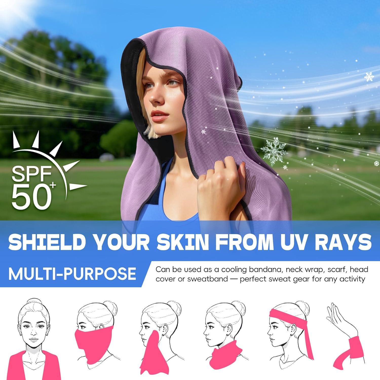 Paquete de 6 Toallas Enfriadoras SOOWASH 101.6x30.5cm Microfibra