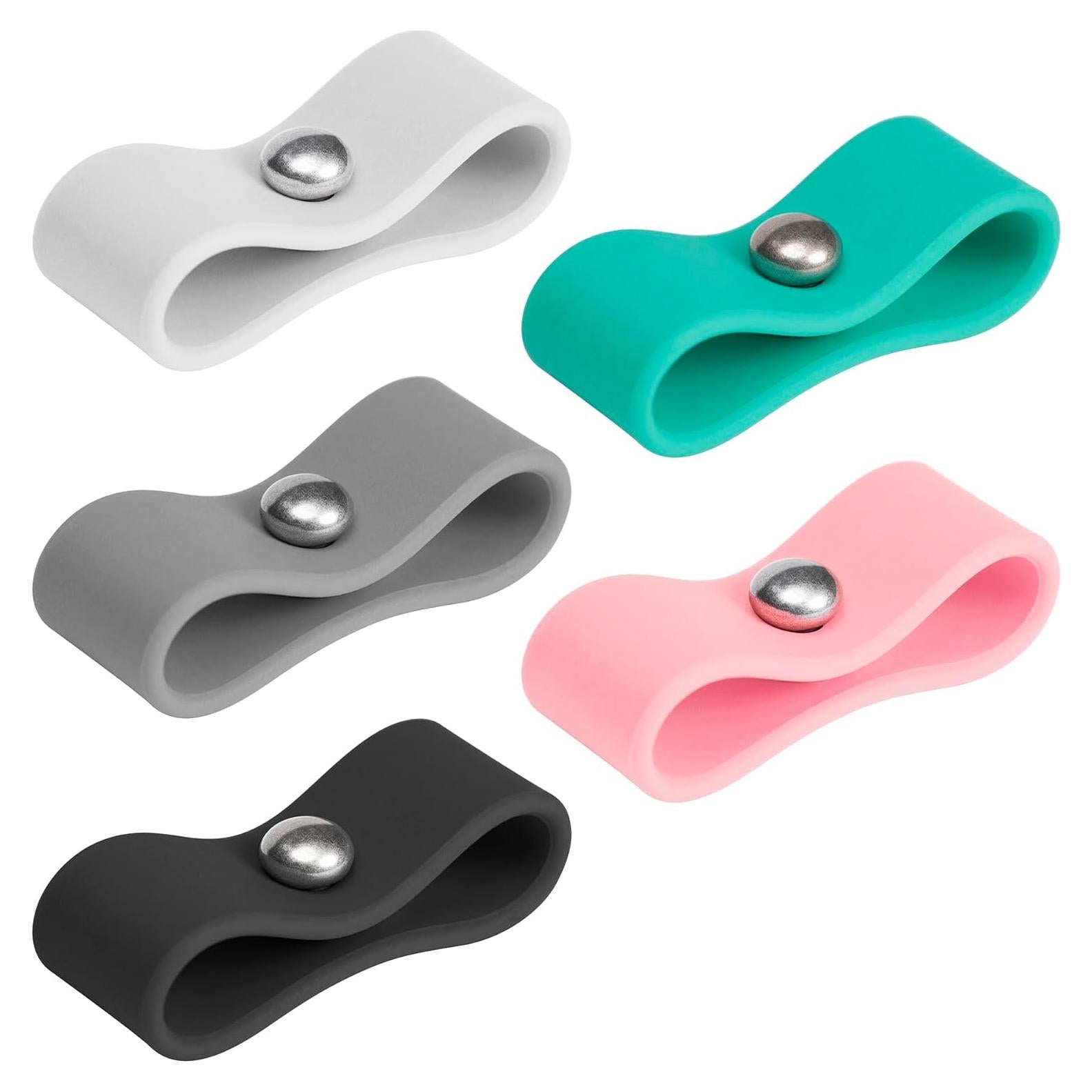 Paquete de 5 Organizadores de Cables ELFRhino Silicona