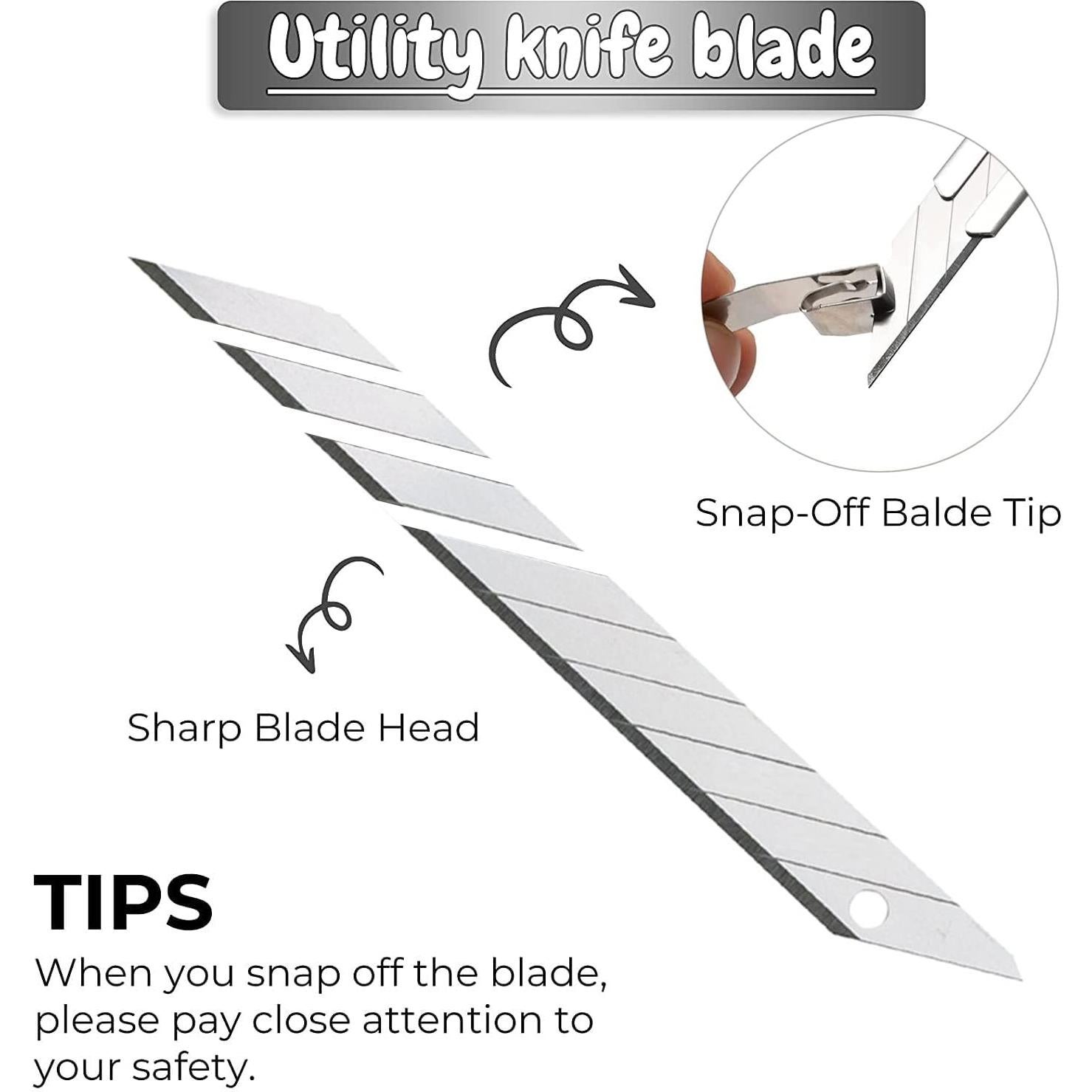 Cuchillo Utility Gebildet 9mm con 10 Cuchillas Reemplazables