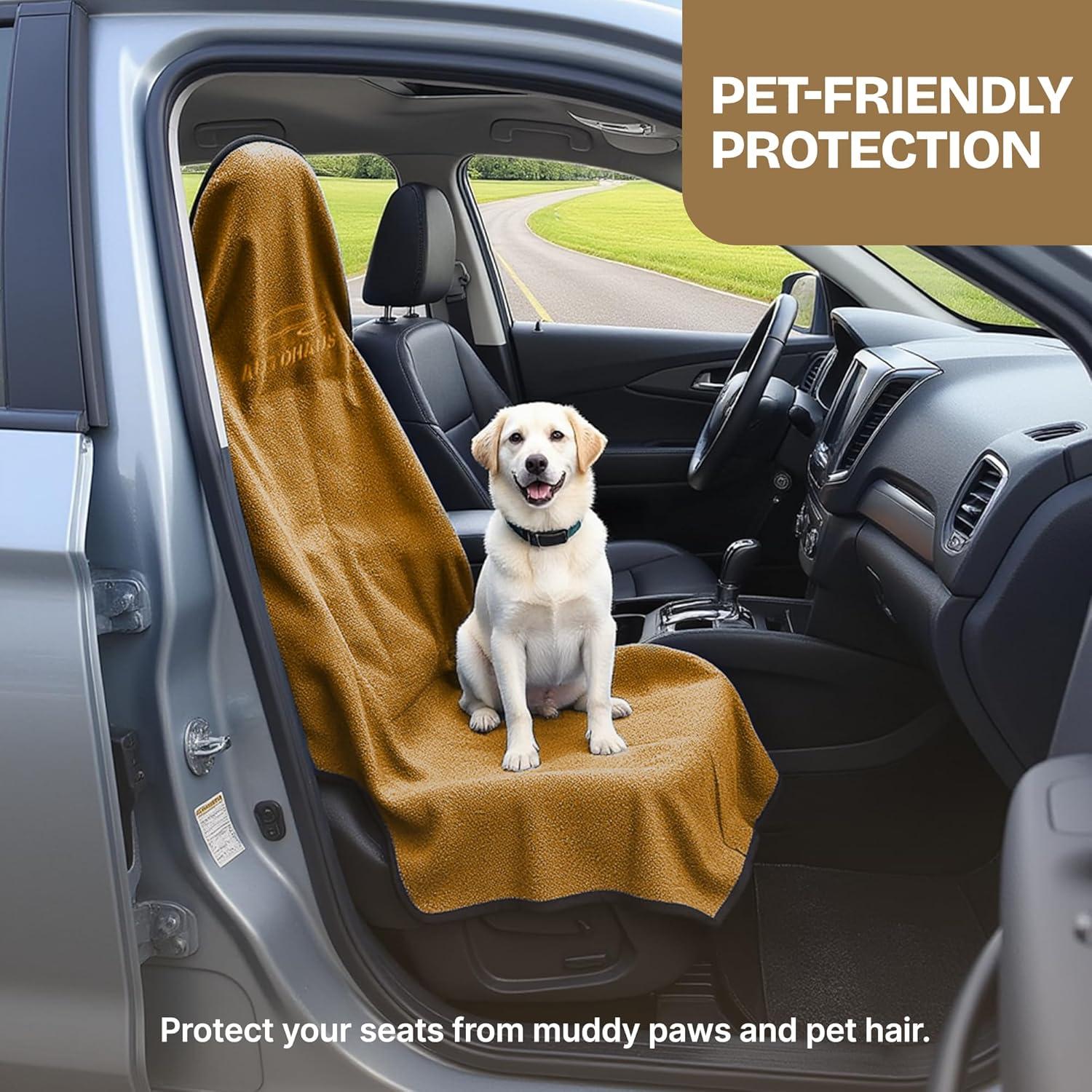 Funda de Asiento de Coche AutoHaus Beige Impermeable Universal