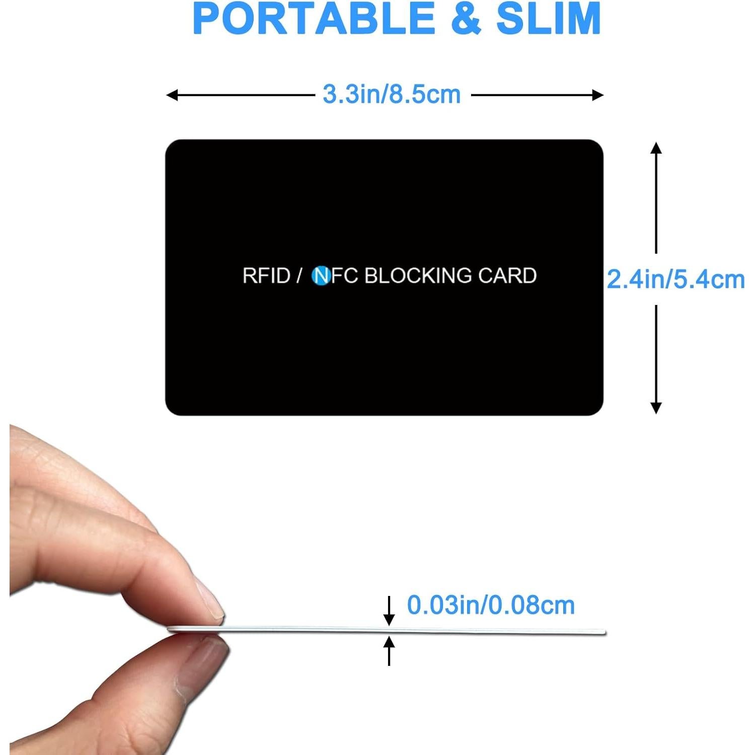 Tarjeta de Bloqueo RFID AYAIM 4 Pack - Protección Billetera