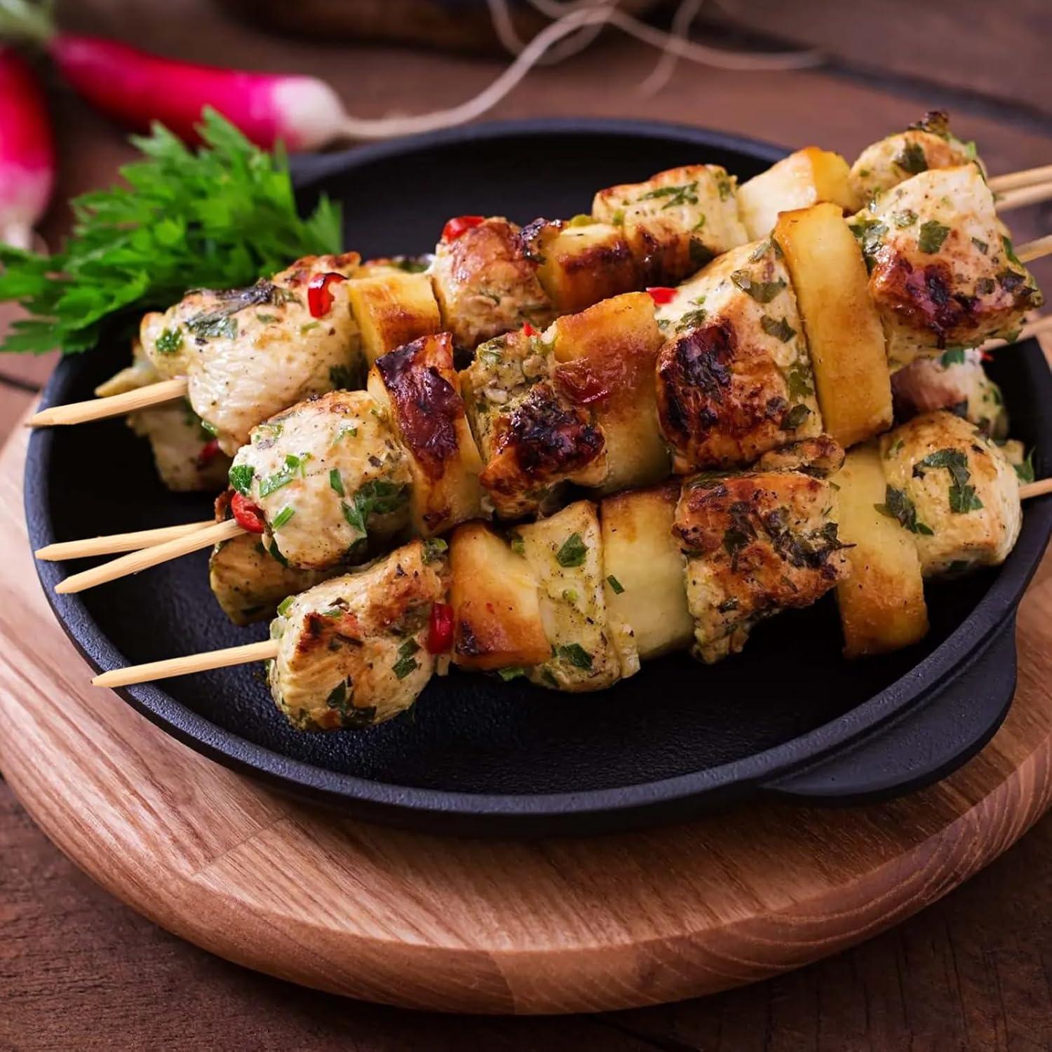 Palitos de S'mores de Bambú Natural 120 PCS 44.45 cm 5mm Grosor