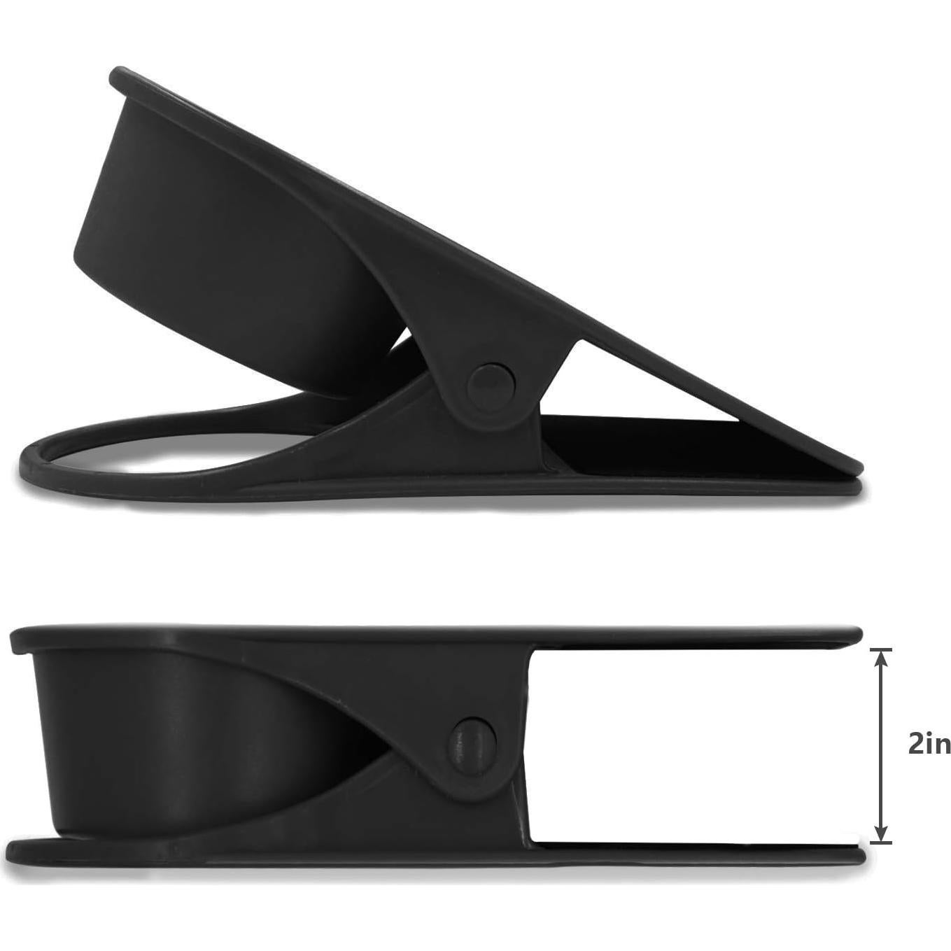 Soporte de Taza Clip Dirza Negro para Silla de Oficina y Mesa