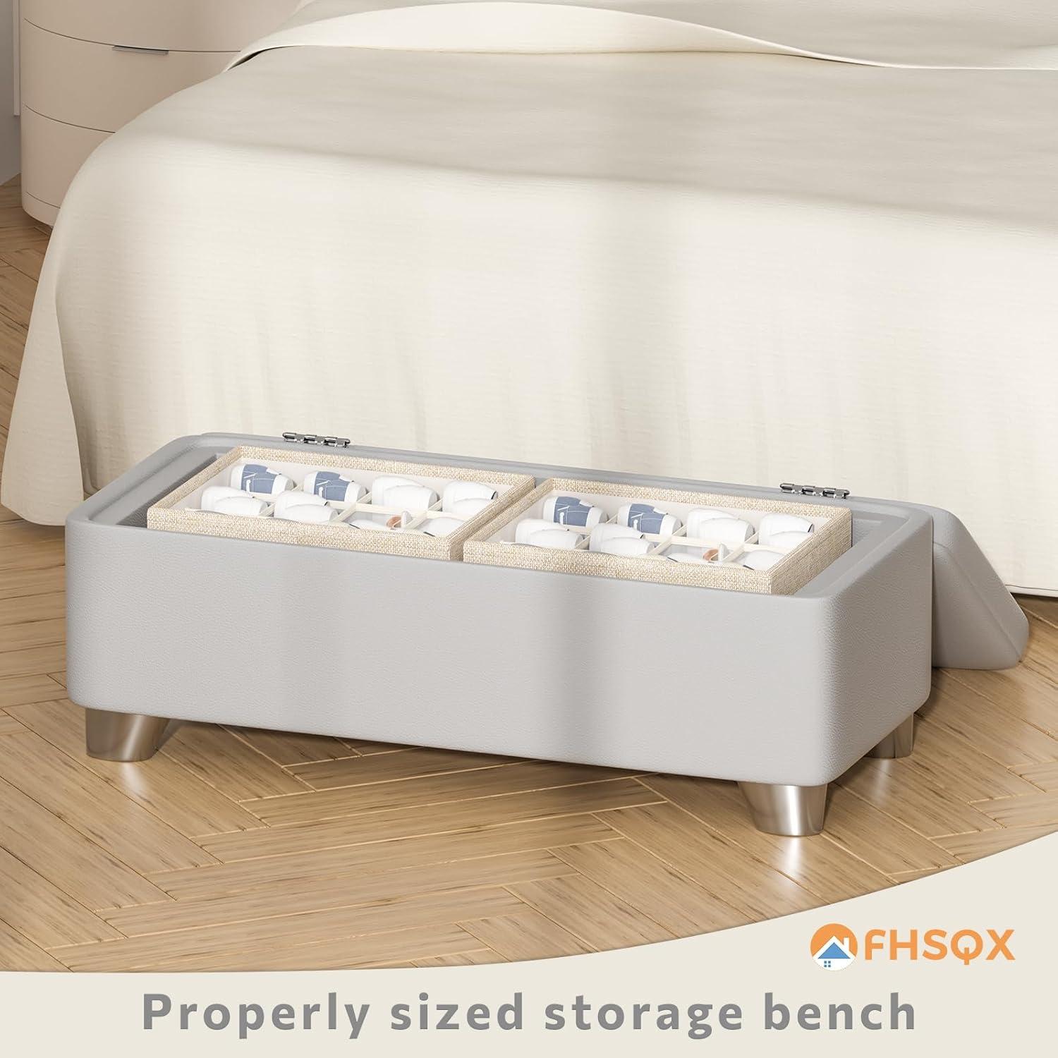 Organizador de Zapatos FHSQX Beige 2 Paquetes 24 Pares