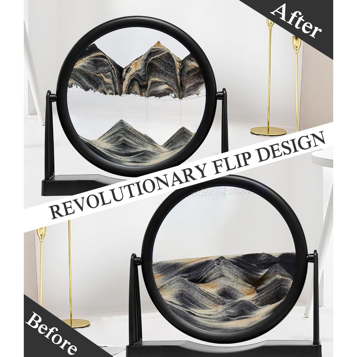 Arte de Arena Dinámico 3D BringLED - Soporte Reversible 25.5x4.5 cm