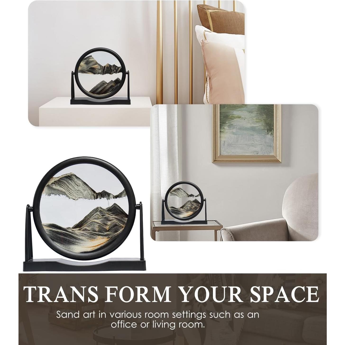 Arte de Arena Dinámico 3D BringLED - Soporte Reversible 25.5x4.5 cm