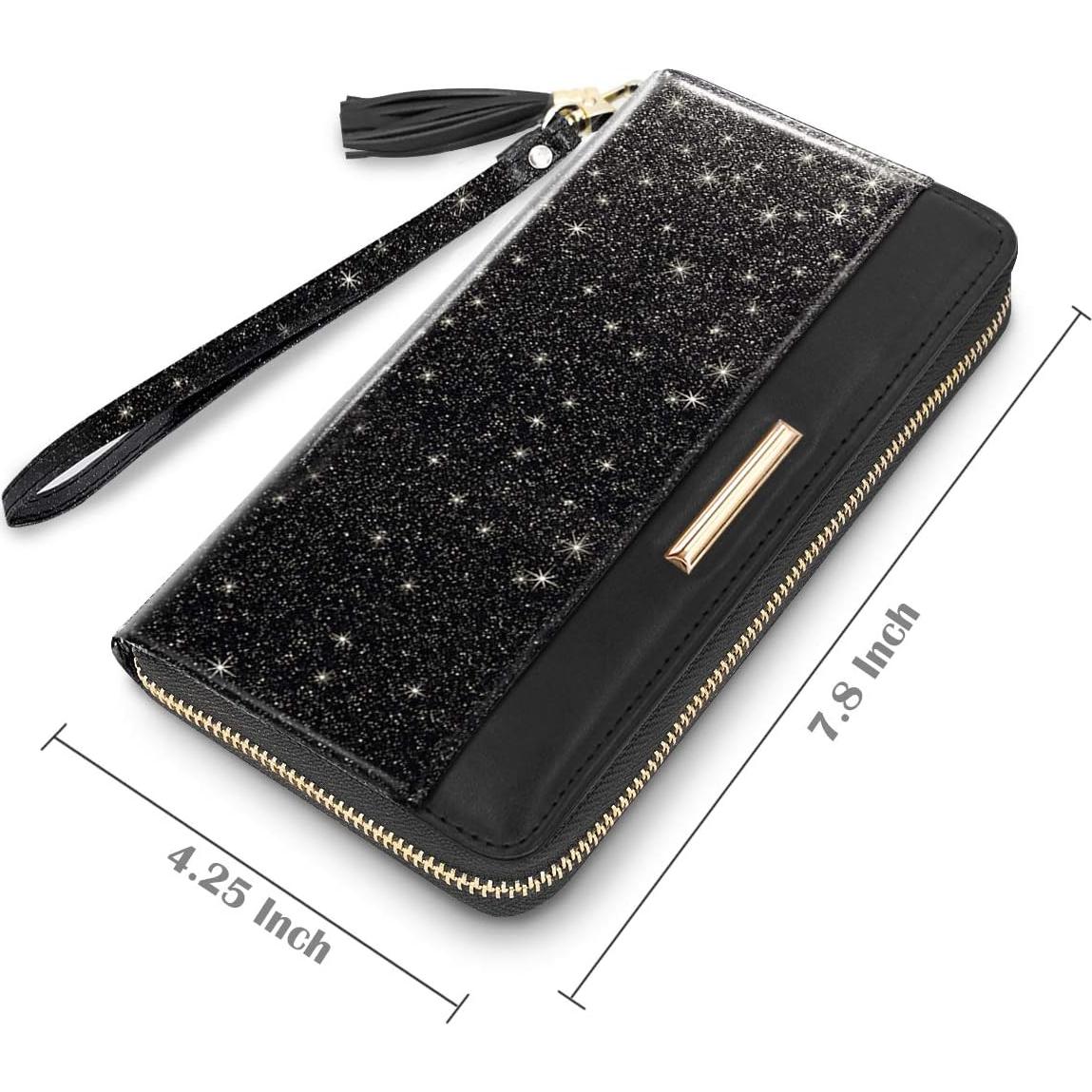 Cartera de Cuero PU para Mujeres con Borlas y Correa - Rosa Dorado