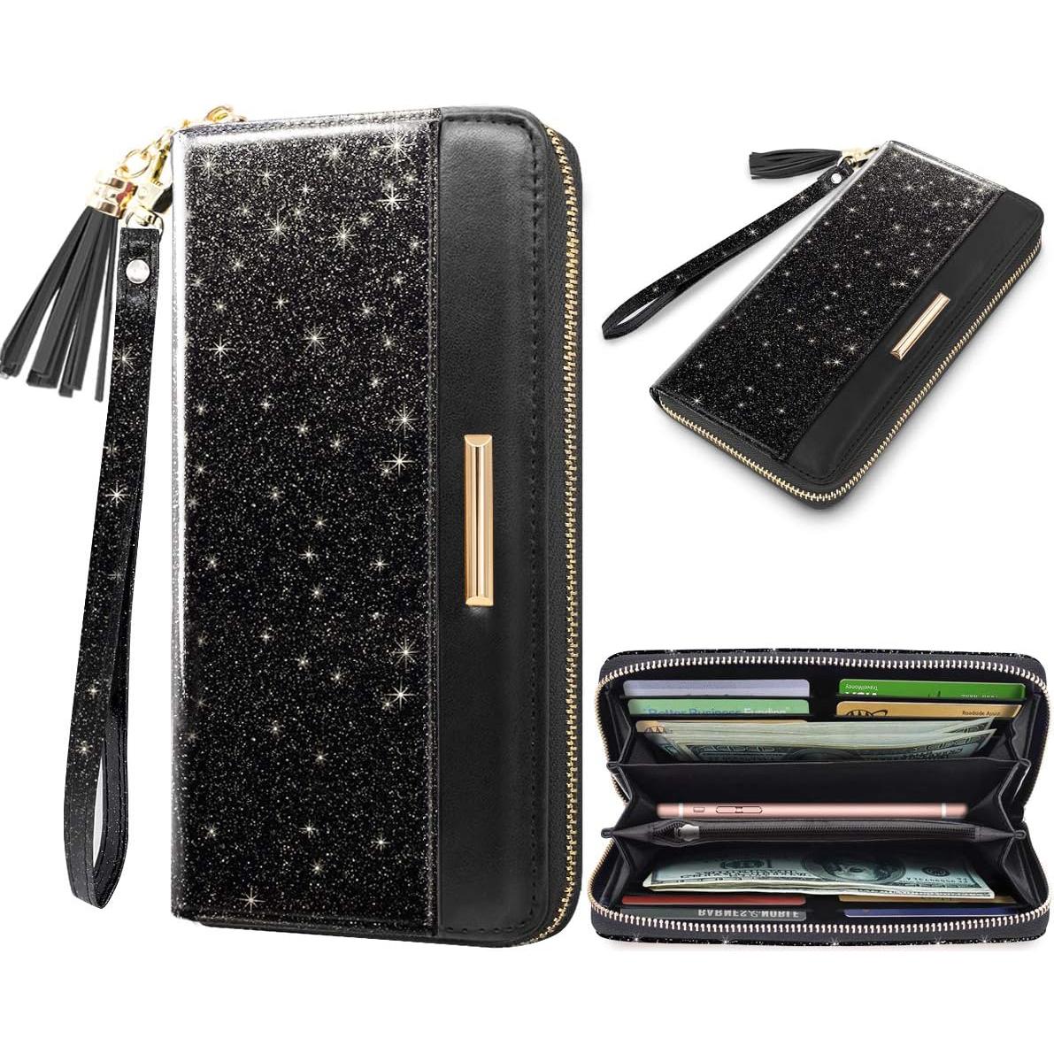 Cartera de Cuero PU para Mujeres con Borlas y Correa - Rosa Dorado