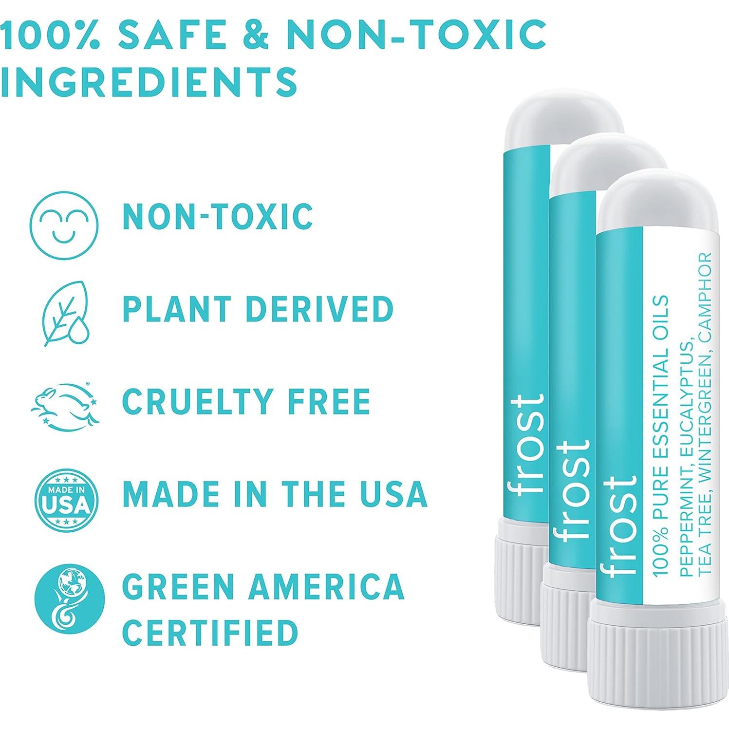 Inhalador Nasal MOXE Frost - Aromaterapia Energizante 3 Piezas