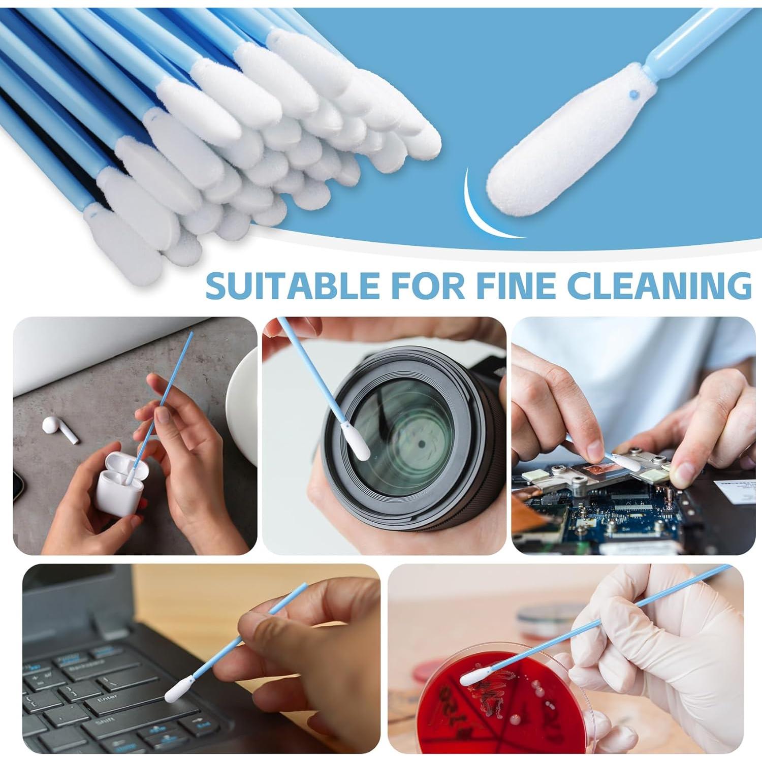 Hisopos de limpieza LUCHOI 100PCS multiusos 5 tamaños