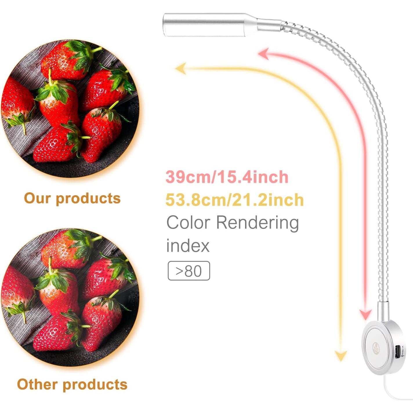 Lámpara de Lectura Montada en Pared VST con USB y Control Táctil