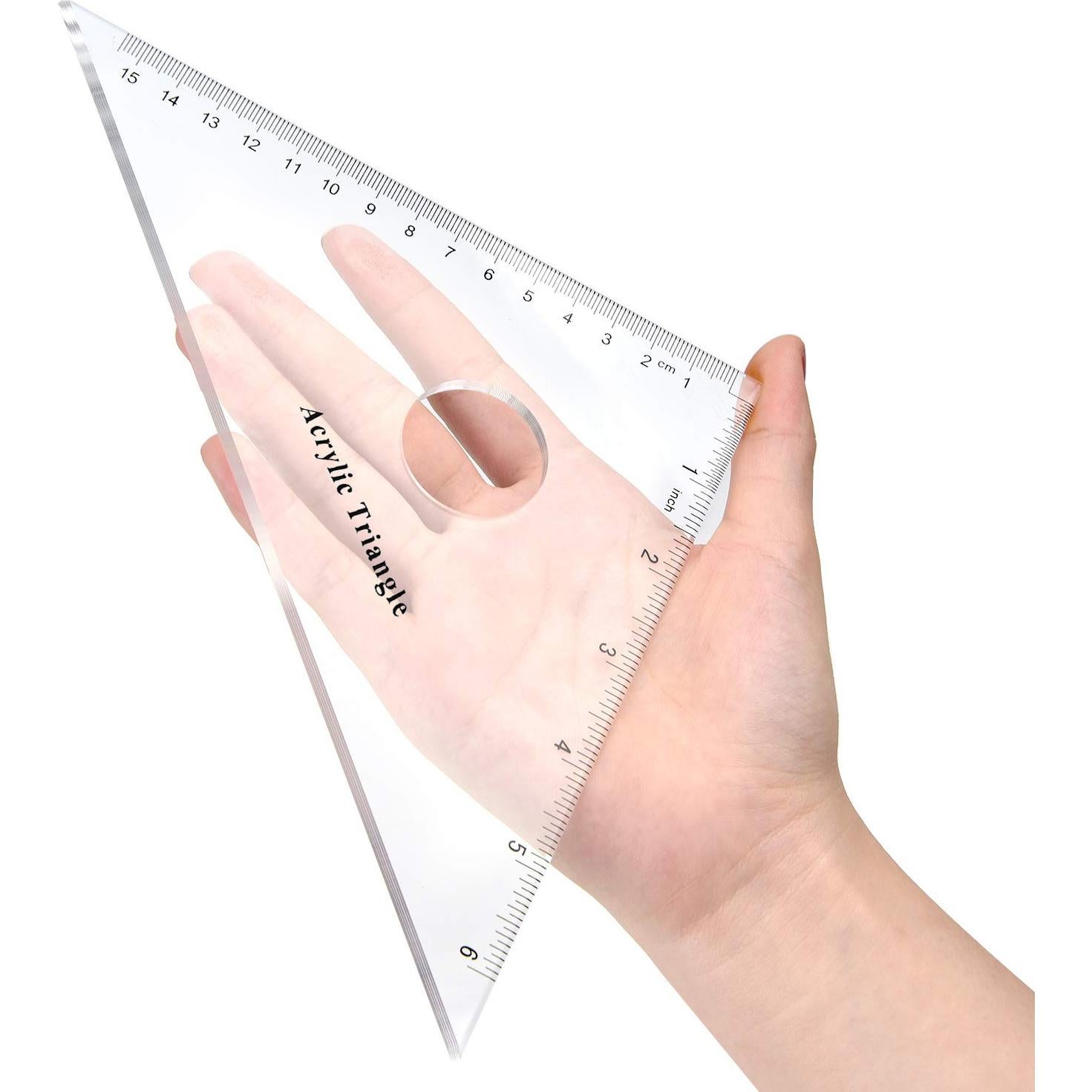Juego de Reglas Triangulares Coopay 15.24 y 22.86 cm