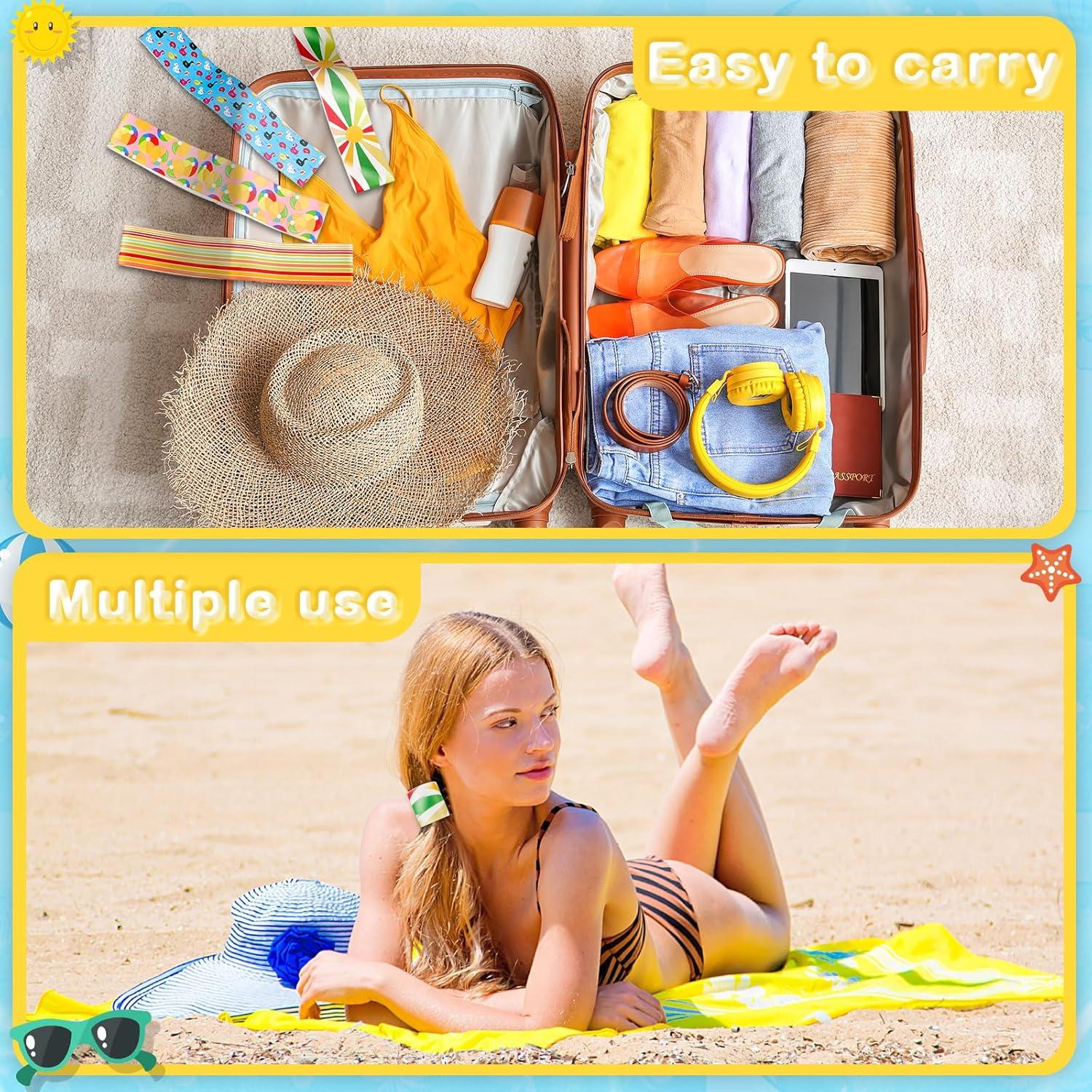 Boao 4 Clips de Toalla para Sillas de Playa - Pelota y Pato