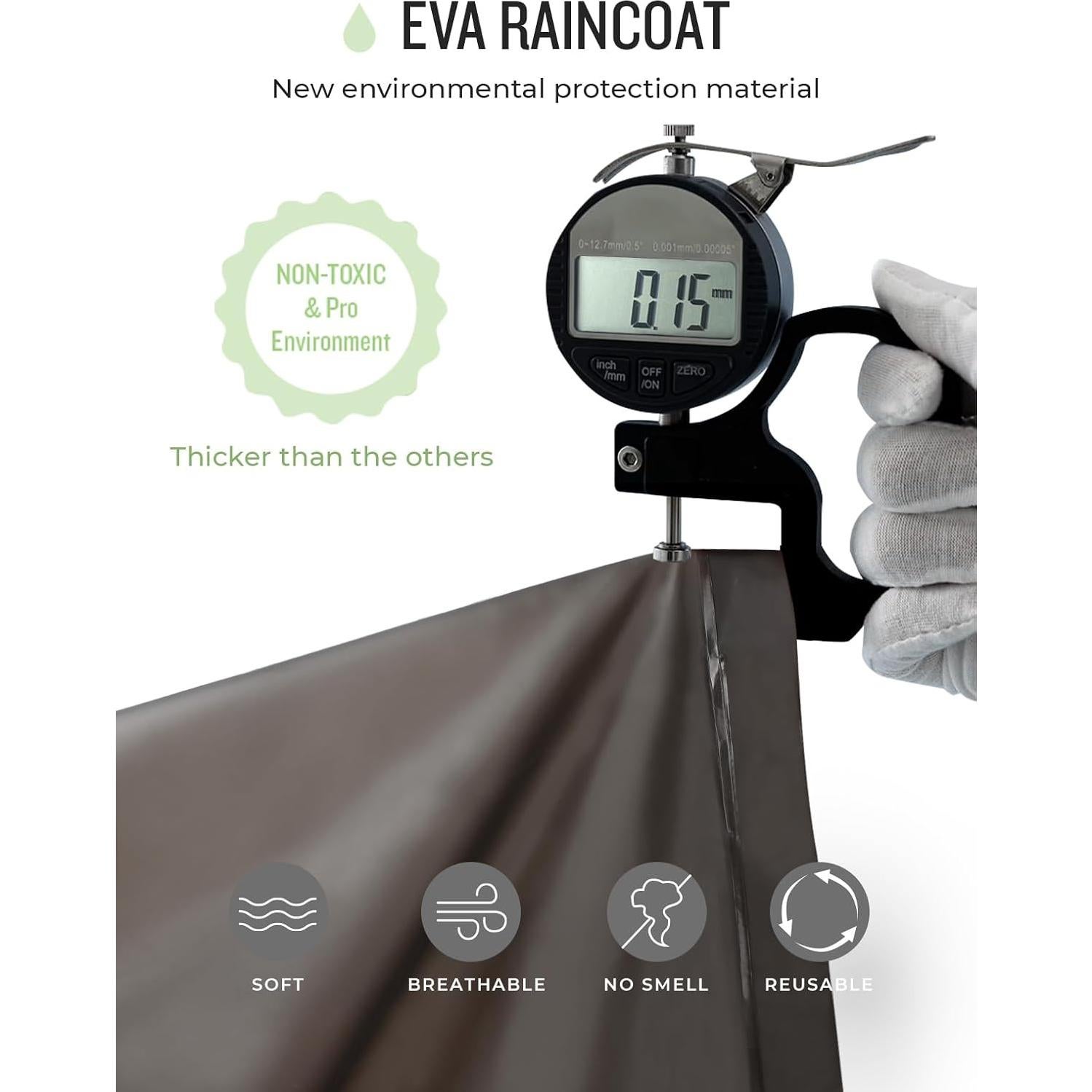 Poncho de Lluvia Reutilizable MOCOTONO EVA Engrosado Adulto