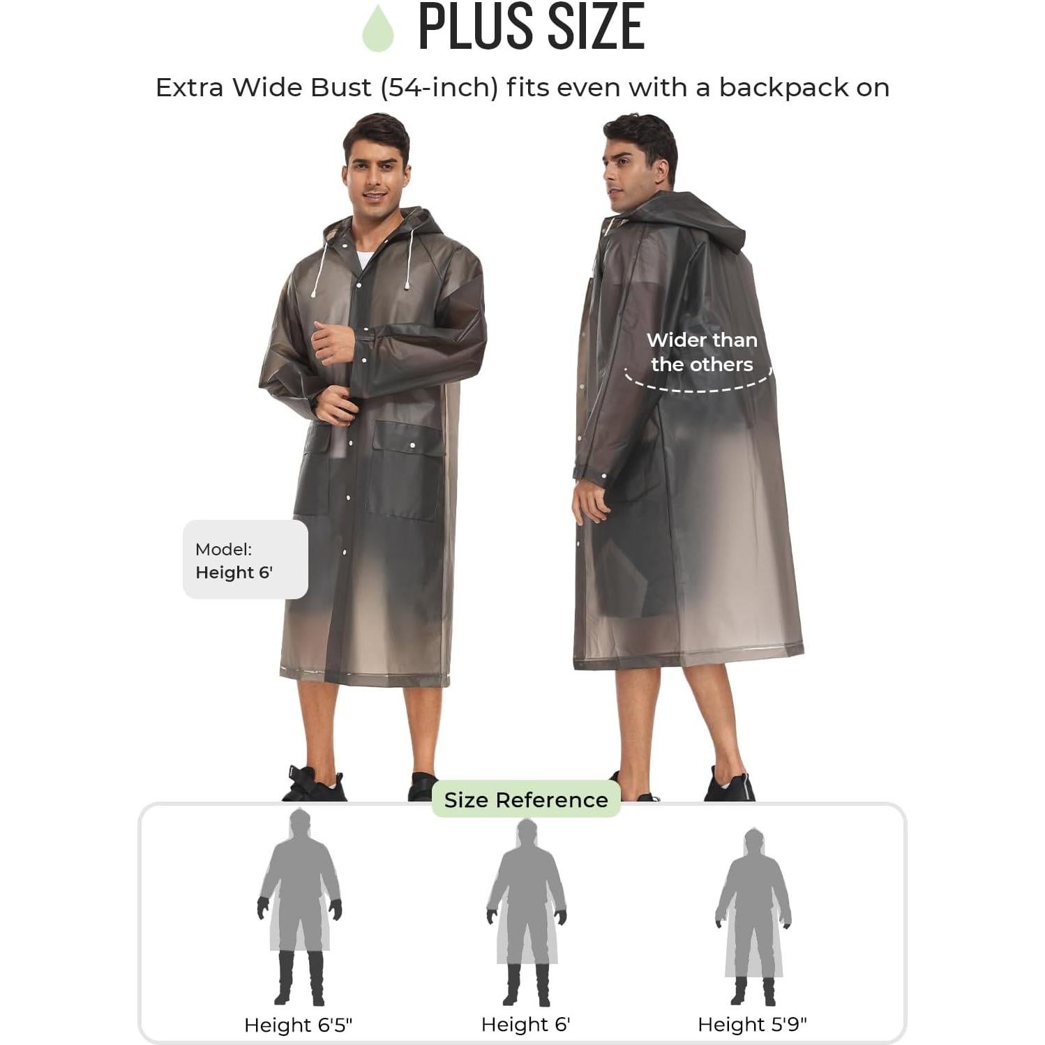 Poncho de Lluvia Reutilizable MOCOTONO EVA Engrosado Adulto