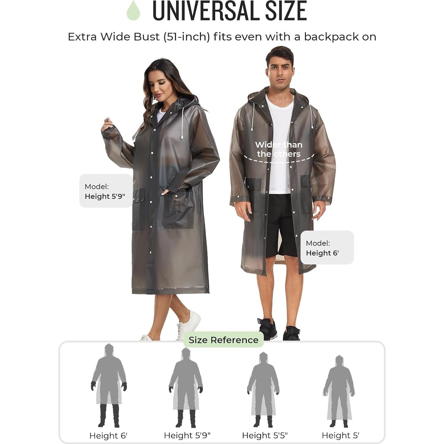 Poncho de Lluvia Reutilizable MOCOTONO EVA Engrosado Adulto