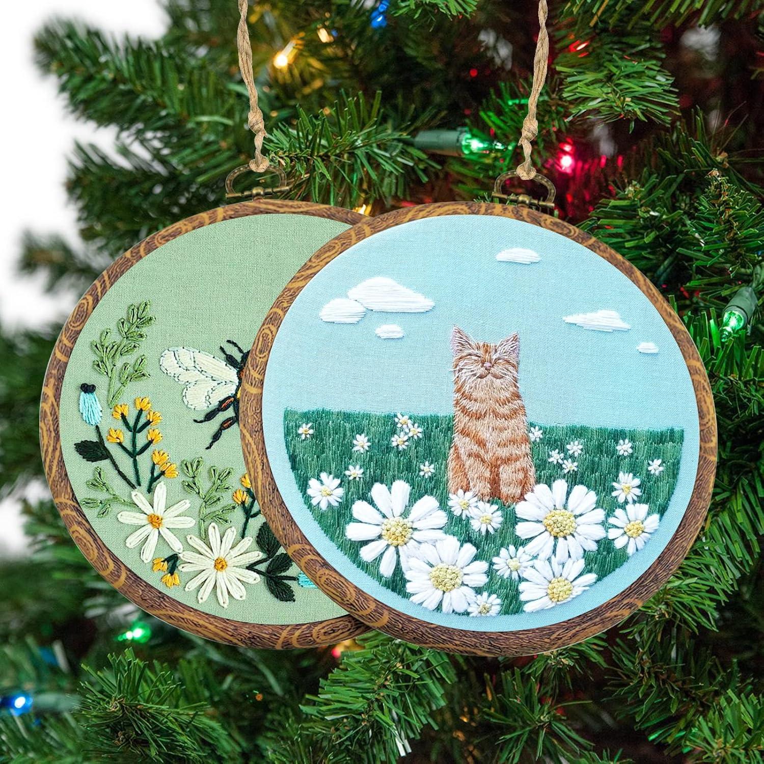 Aros de Bordado Redondos Guofa 12cm 2pcs Decorativos