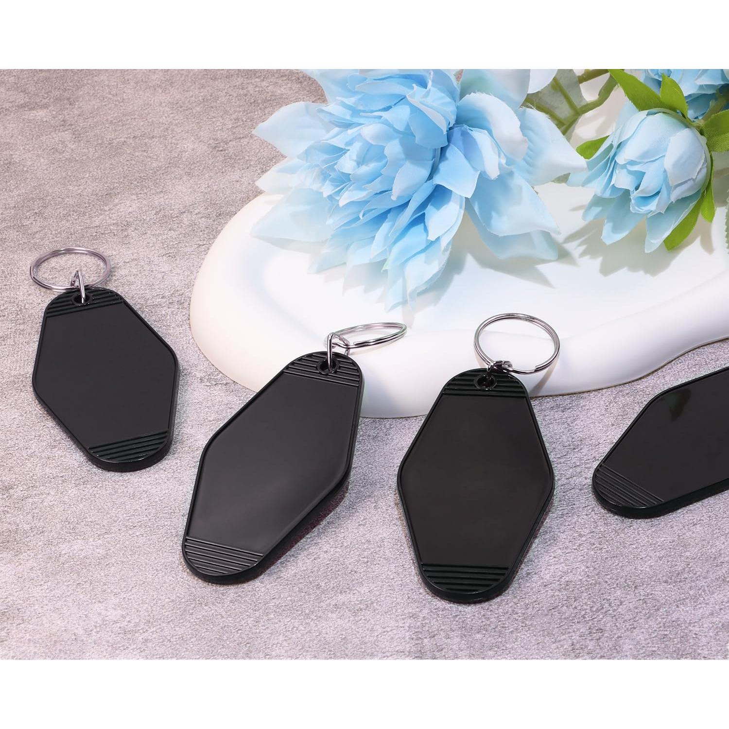 8 Llavero de Motel en Blanco Personalizable para Manualidades