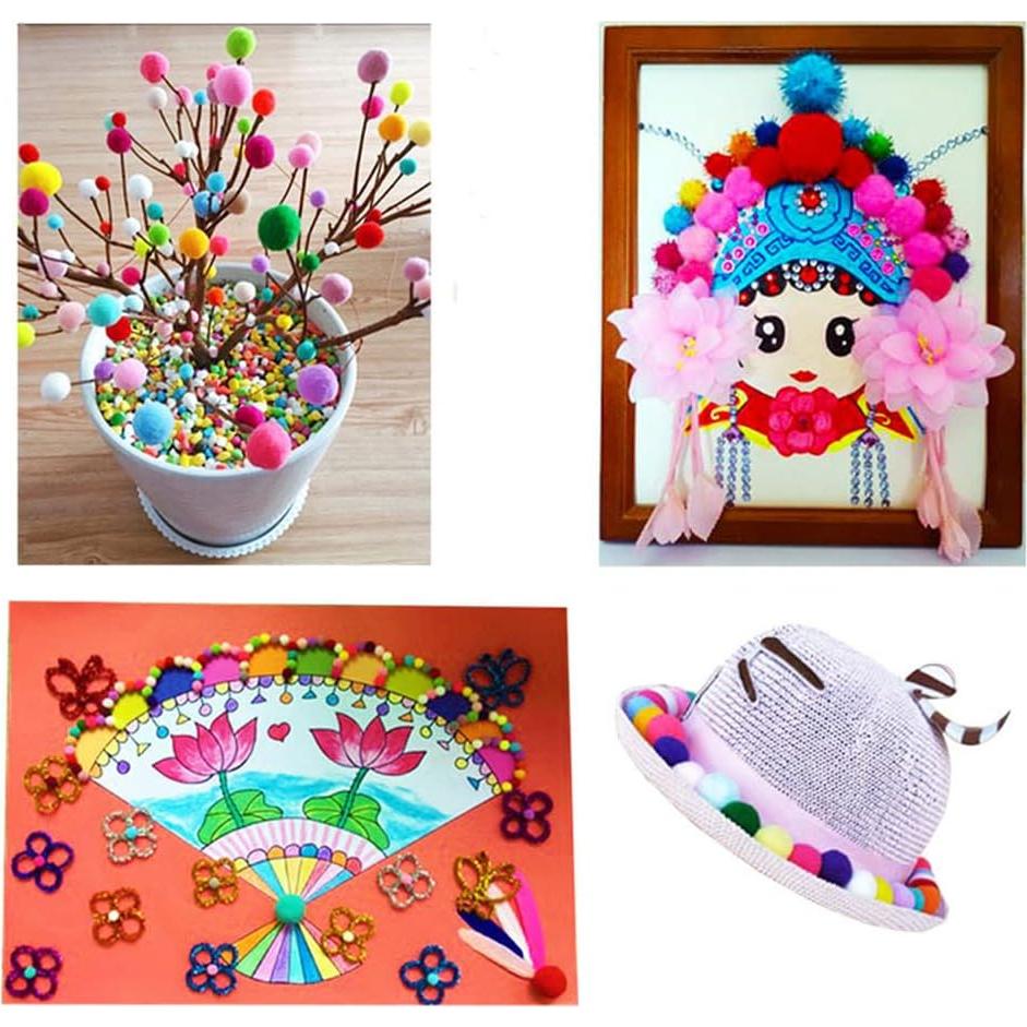 Pompones de Alta Elasticidad Dragón 150PCS DIY Multicolor