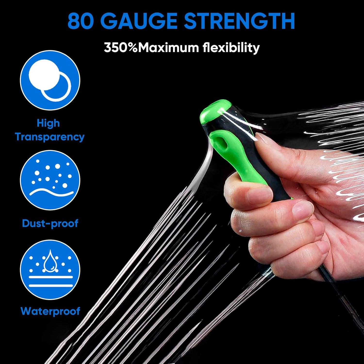 Rollo de Película Estirable TICONN 304.8m 12.7cm con Mangos