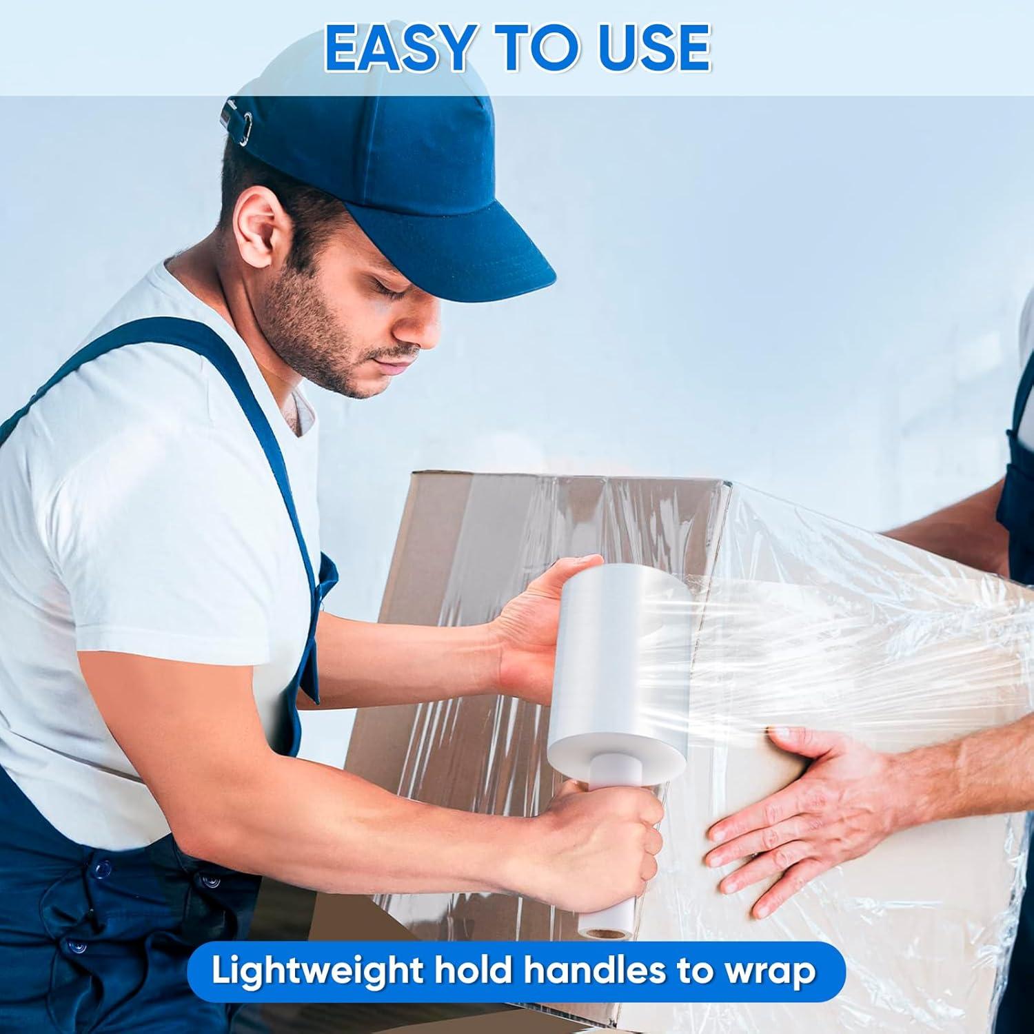 Rollo de Película Estirable TICONN 304.8m 12.7cm con Mangos