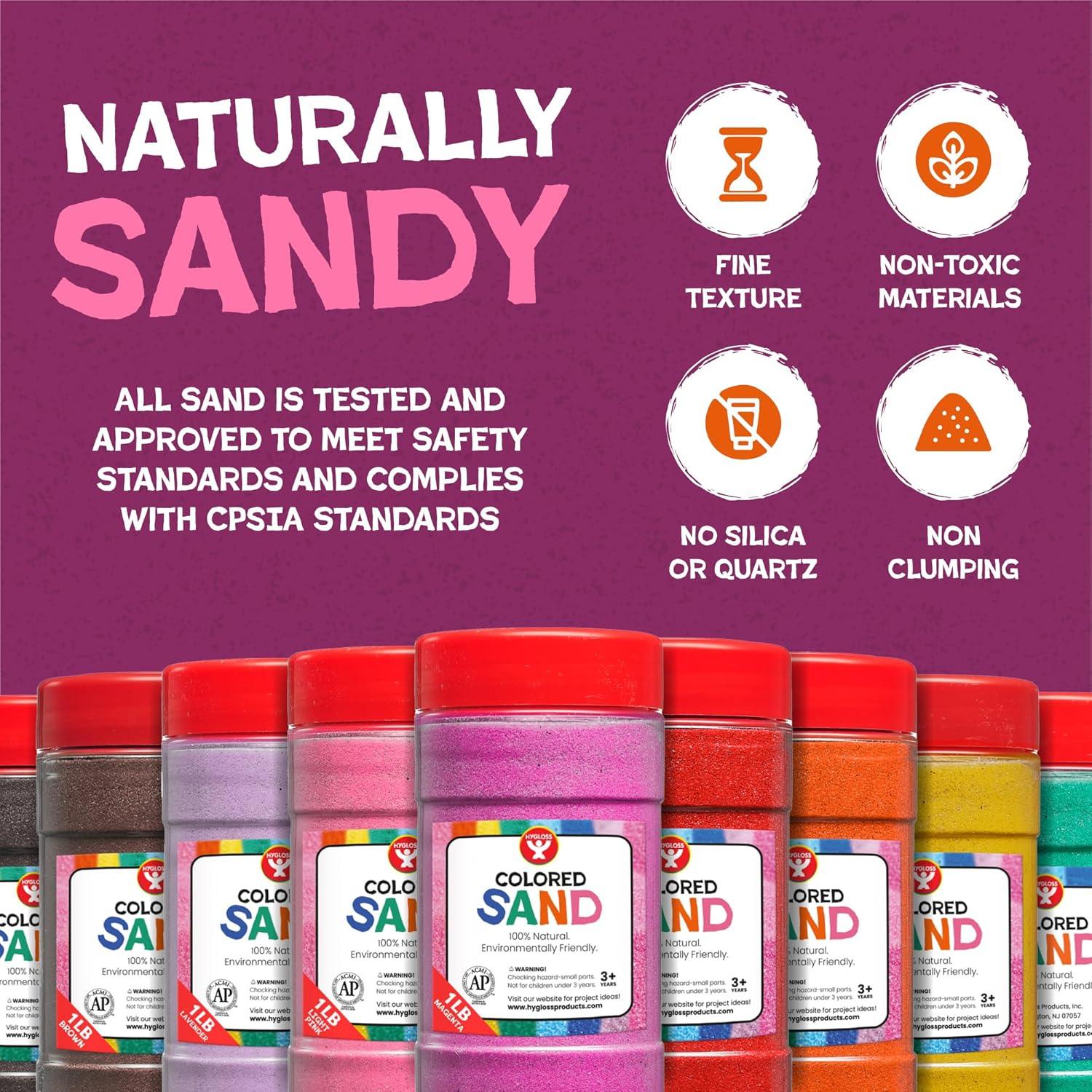 Arena de Jugar Colorida Hygloss 1,36 kg - Arte Navideño