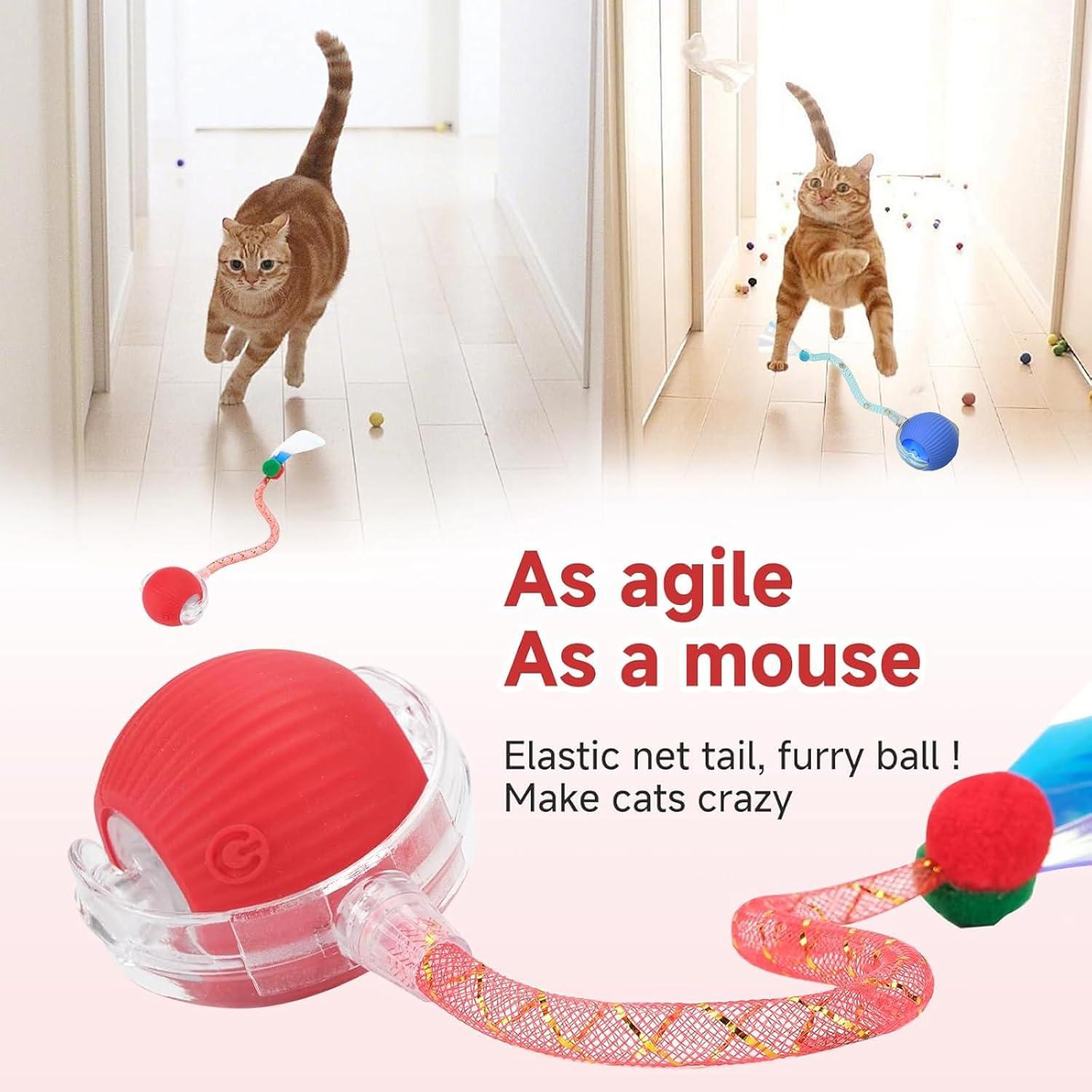 Bola Interactiva para Gatos Speed 2.0 Tchernt Rosa Recargable