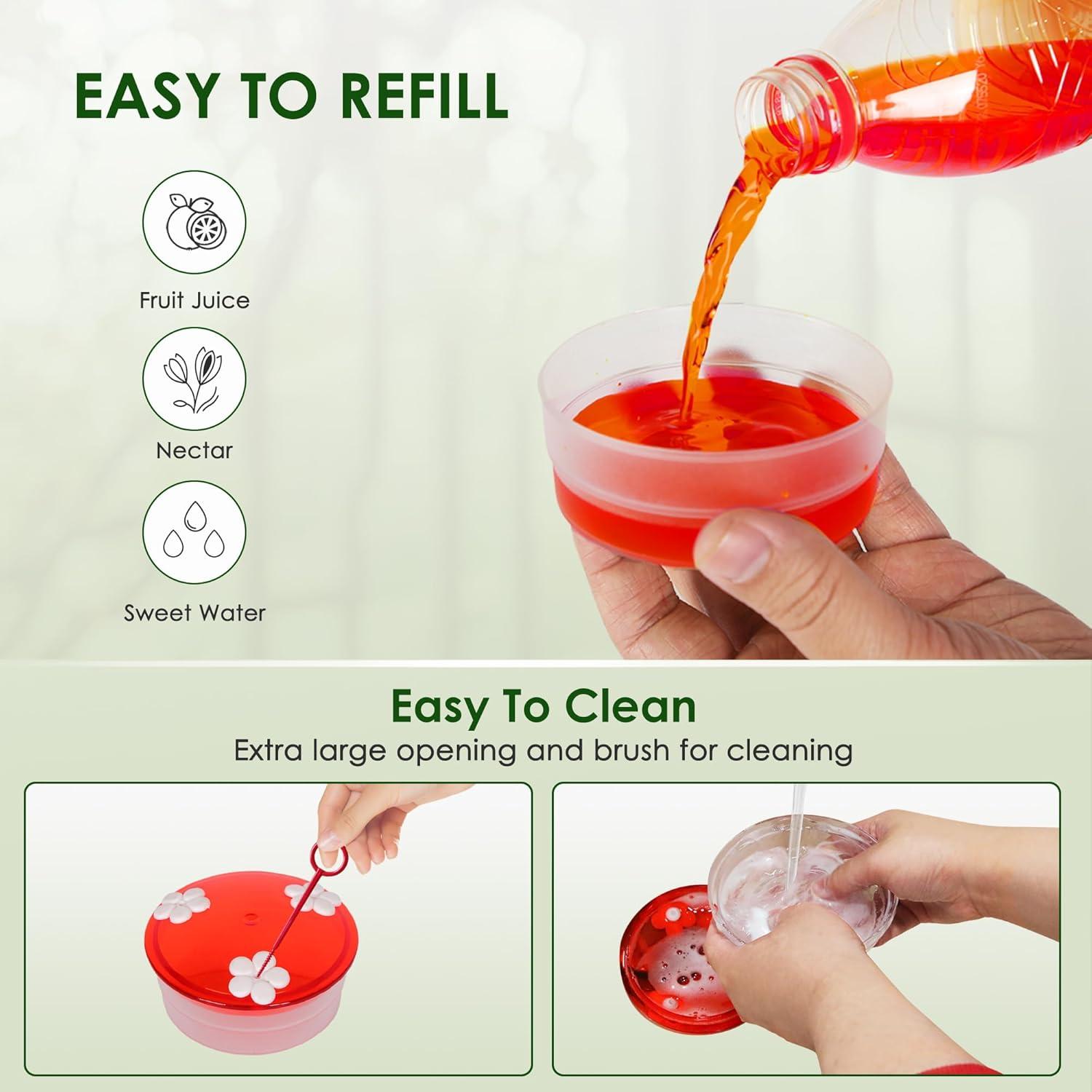 Alimentador de Colibrí ORIENTOOLS 269g con Trampa para Hormigas