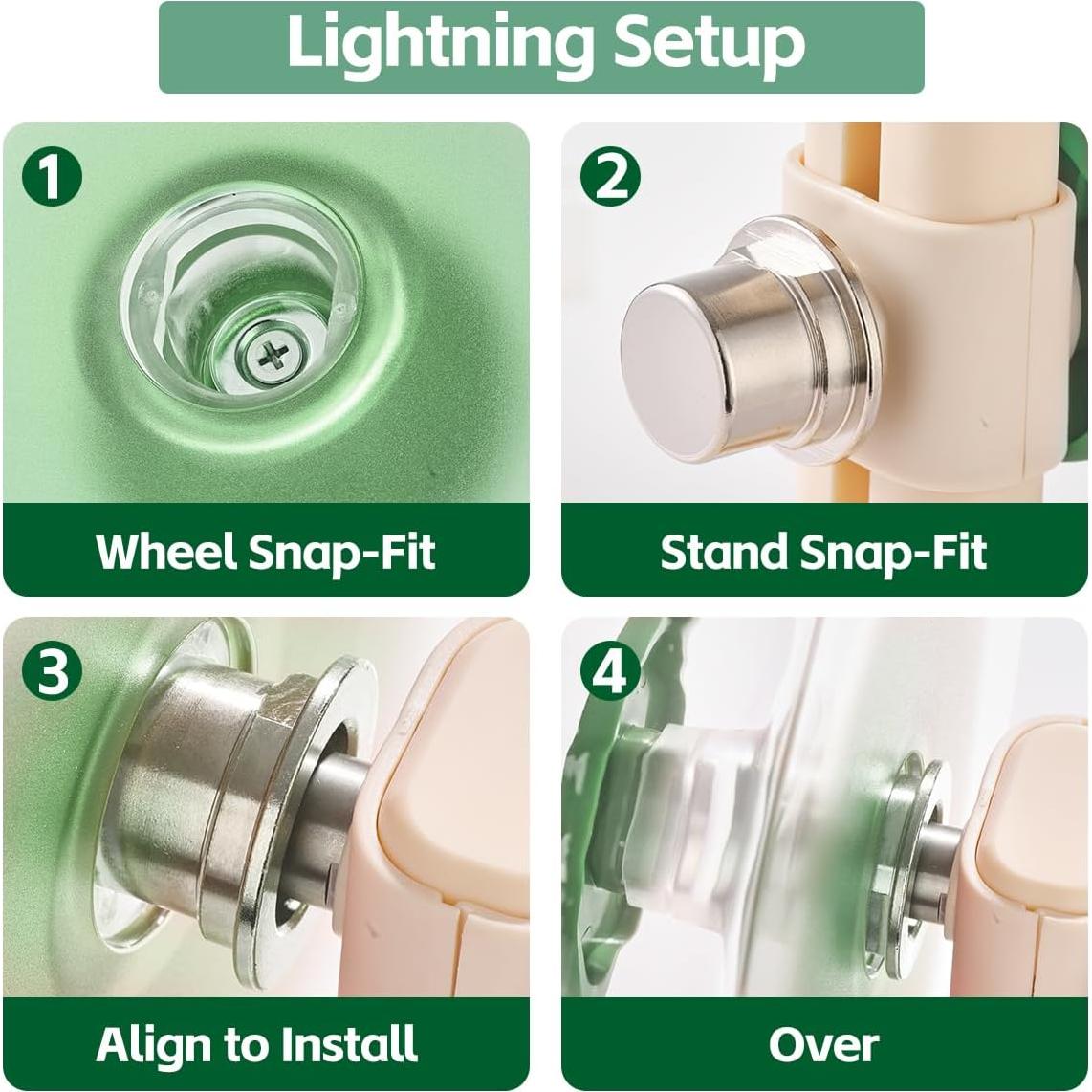 Rueda de Hámster Silenciosa FunstersTail 22.1 cm Verde Aguacate