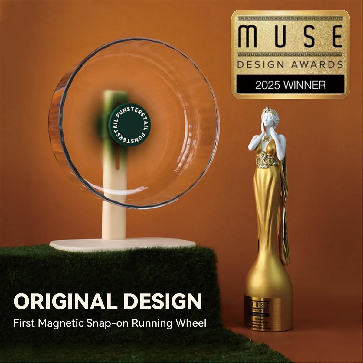 Rueda de Hámster Silenciosa FunstersTail 22.1 cm Verde Aguacate