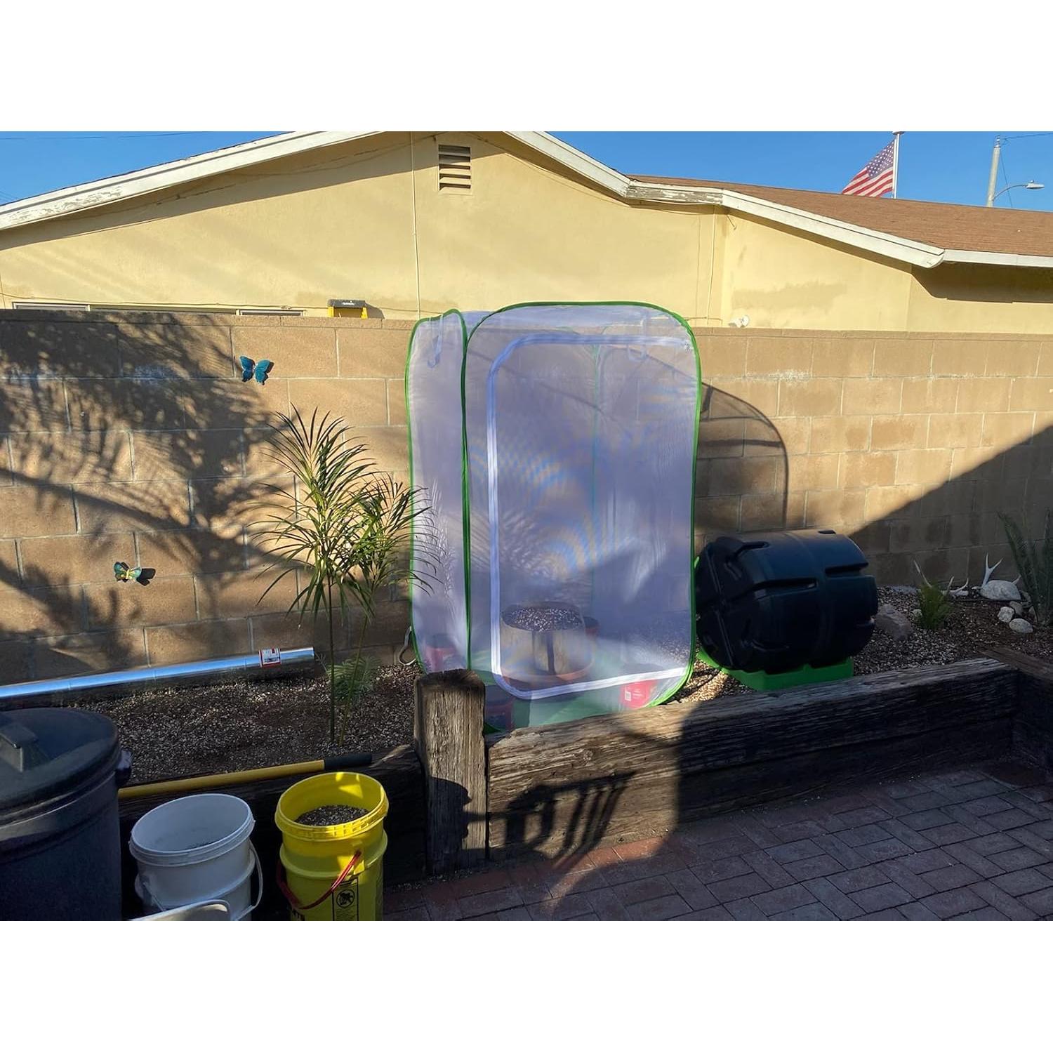 Jaula Pop-Up para Plantas RESTCLOUD 40x40x60 cm Protección Plagas