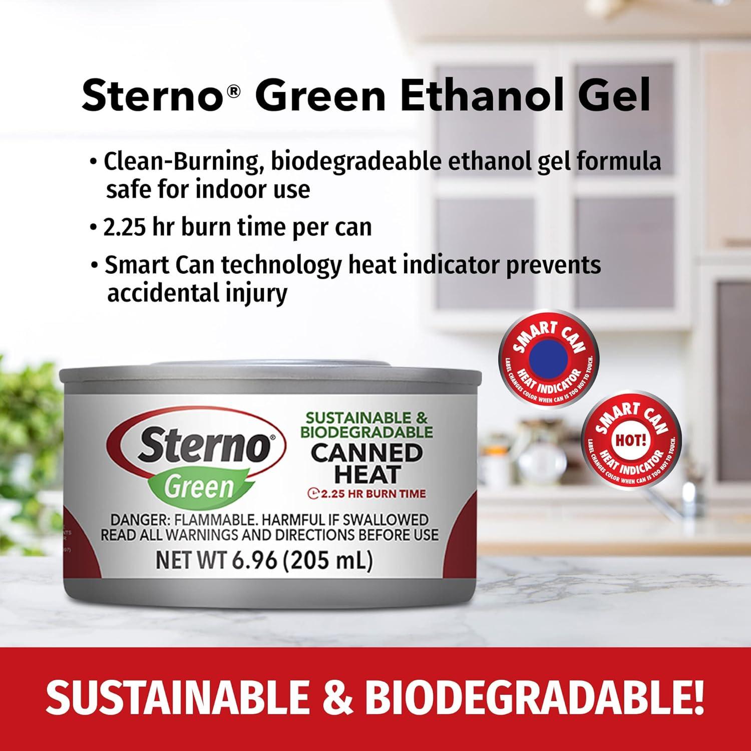 Juego de Buffet Desechable Sterno 18 Piezas con Calor Ecológico