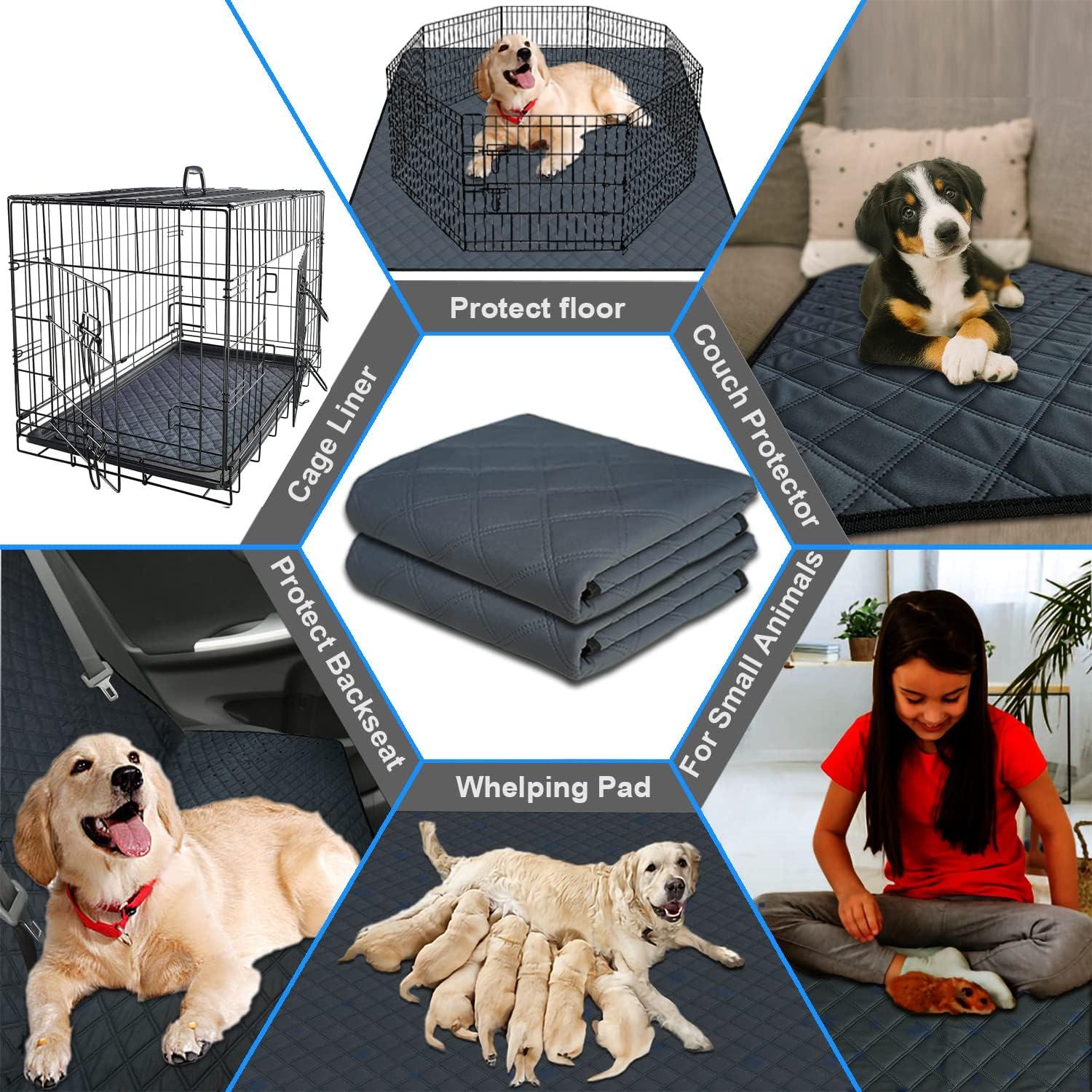Almohadillas Lavables RIOUSSI para Perros 60x45 cm 2 Paquete