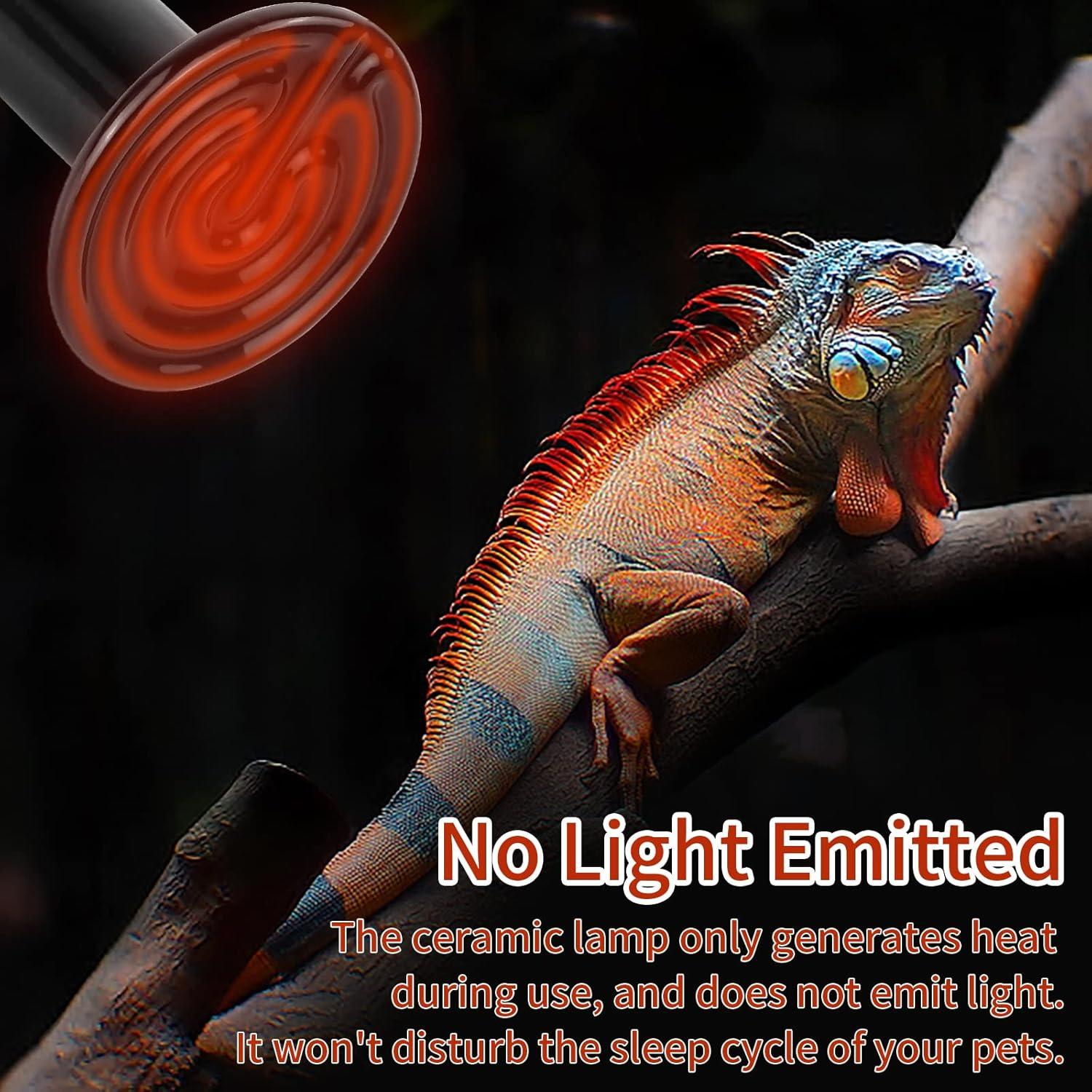 Emisor de Calor Cerámico 50W REPTI HOME - Paquete de 2