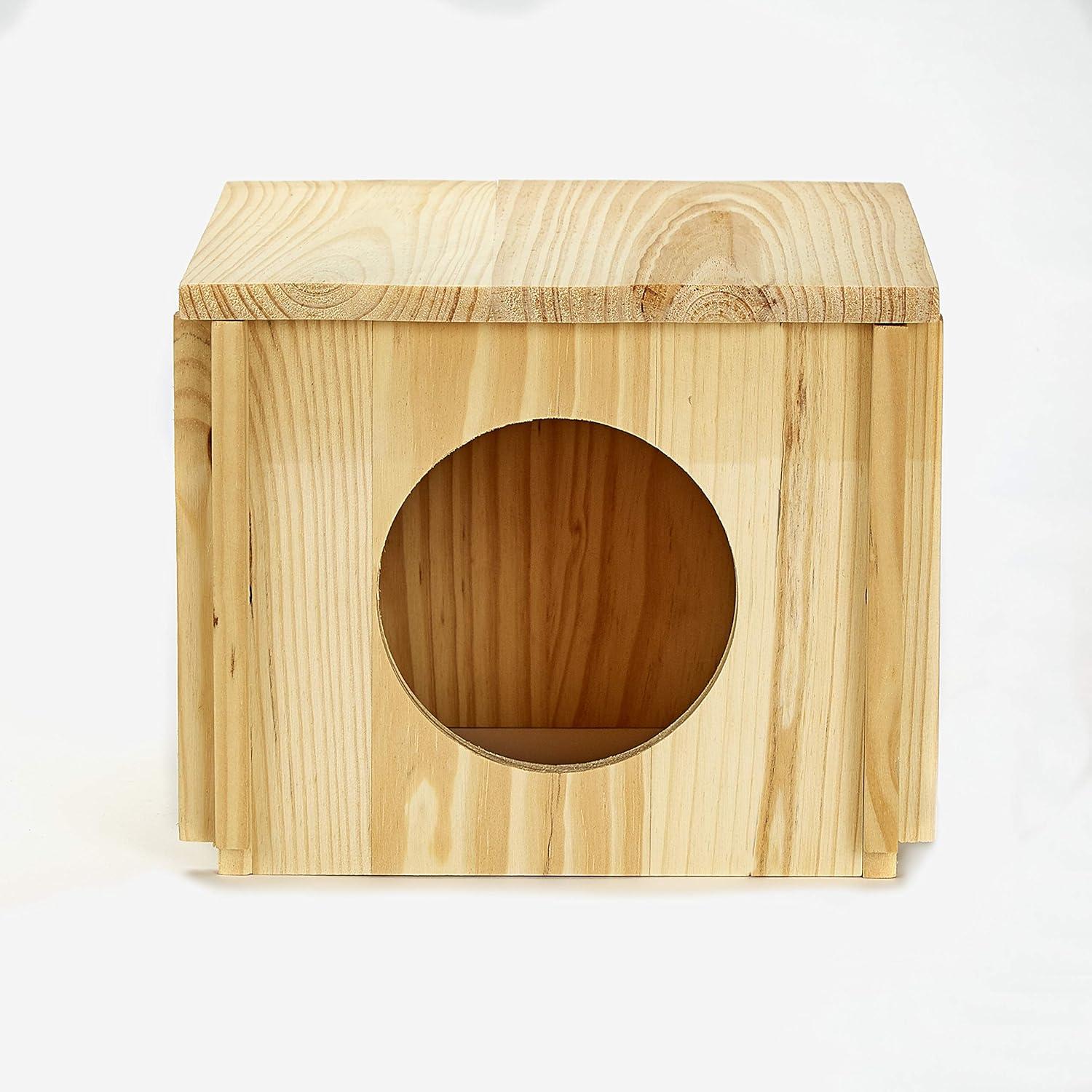 Casa para Chinchillas Kaytee de Madera Natural 20x15.8 cm