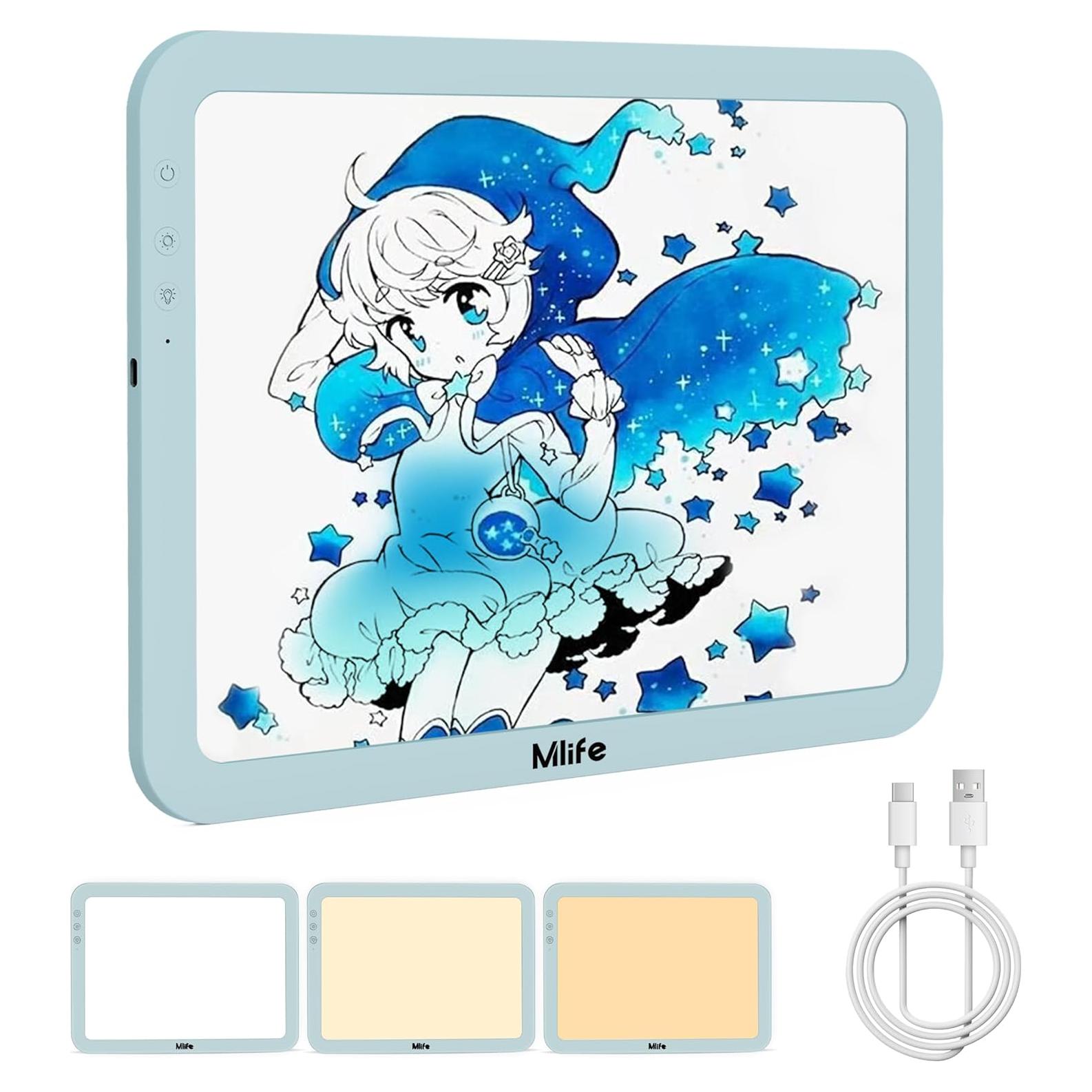 Tableta de Luz Mlife A4 Recargable Verde Claro 8860 Lux