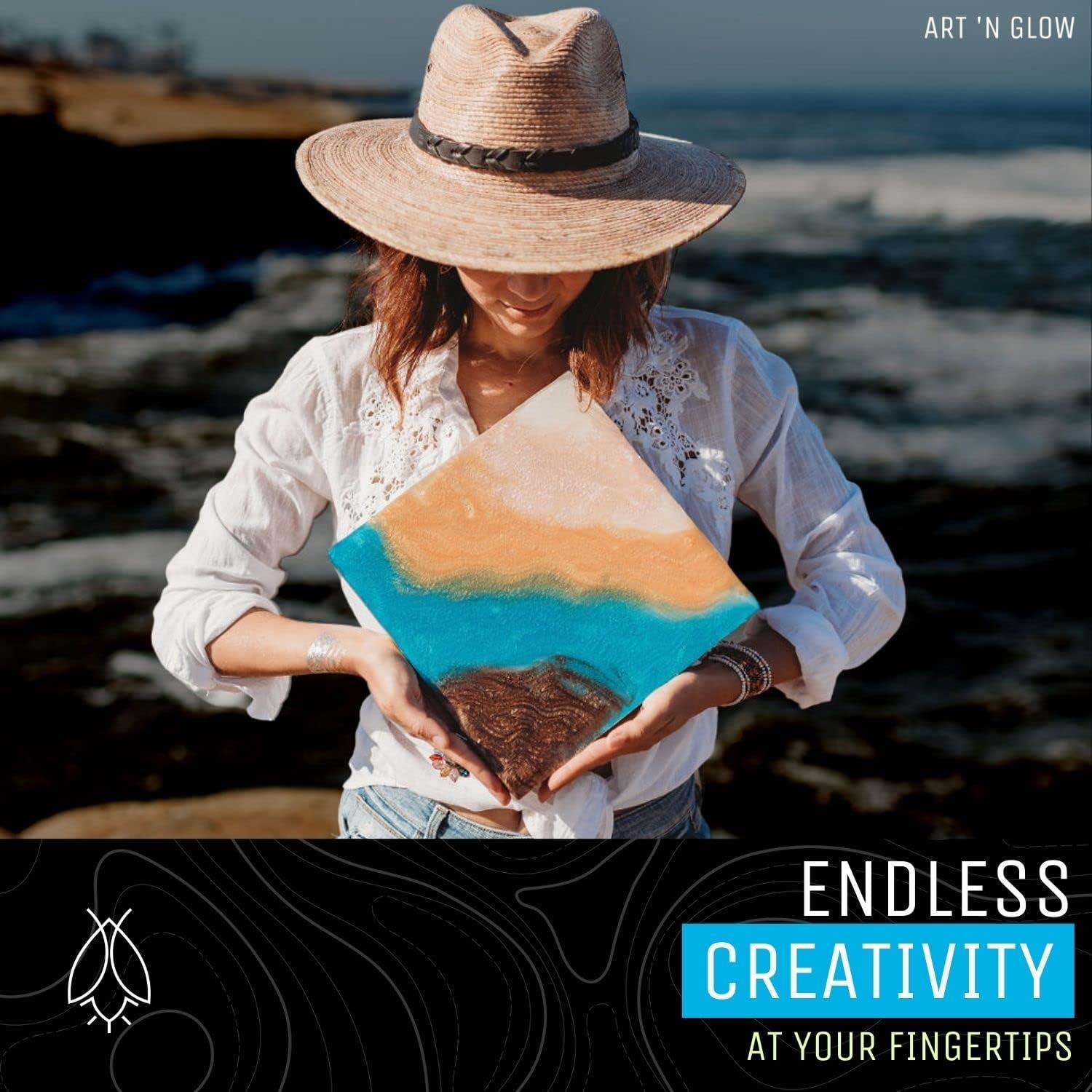 Resina Epóxica Art 'N Glow 1 Galón Transparente - Resistente UV