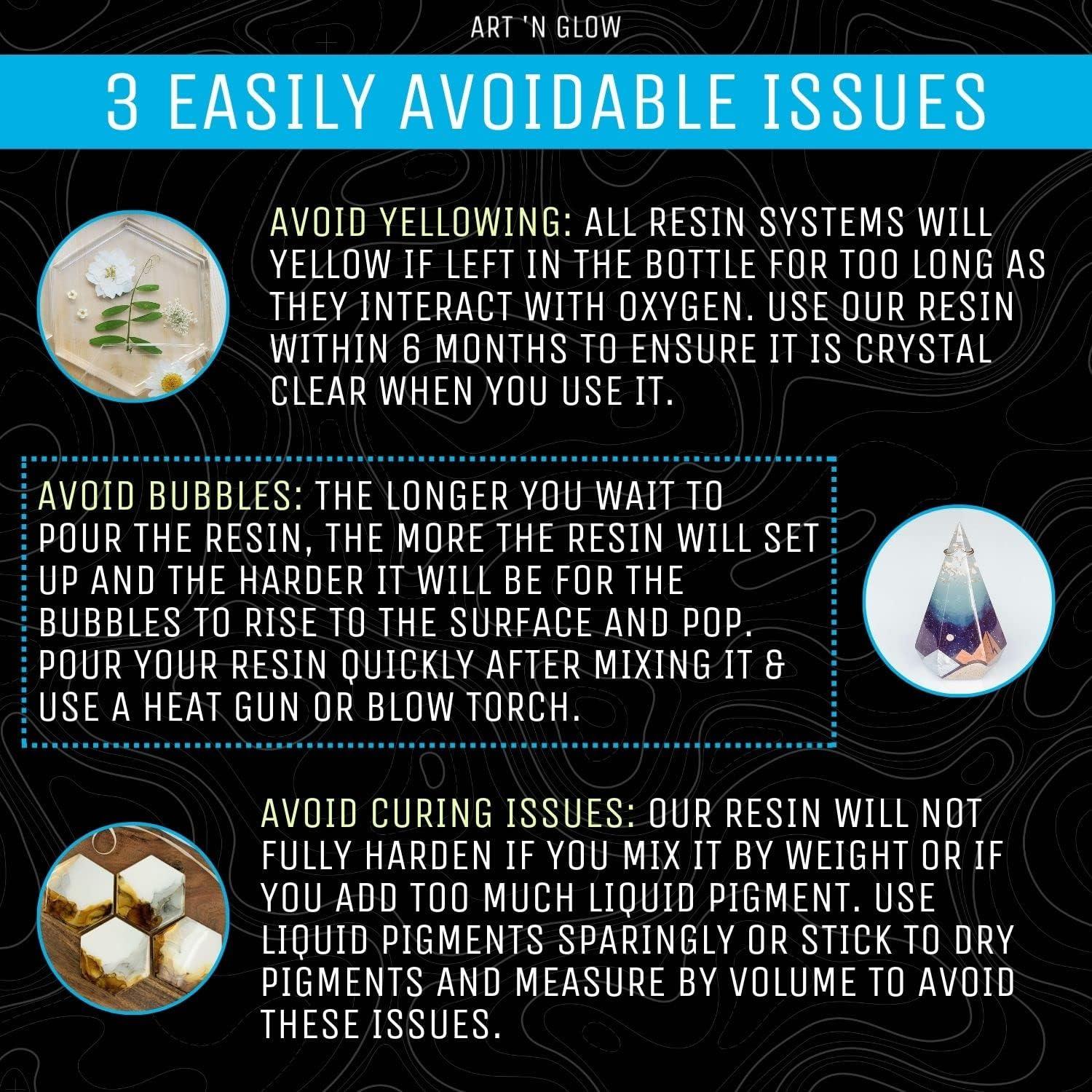 Resina Epóxica Art 'N Glow 1 Galón Transparente - Resistente UV