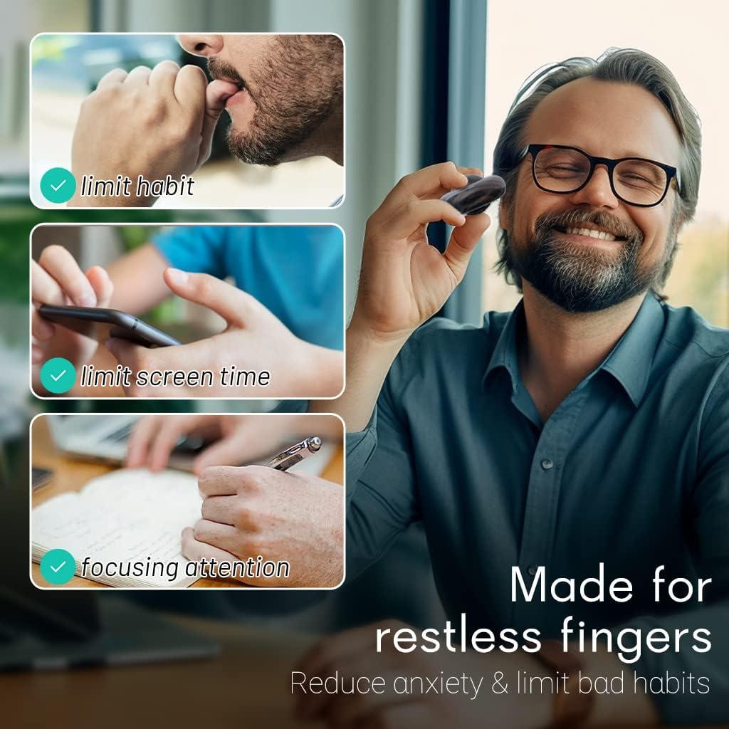 Juguete Antiestrés Tybasthe de Madera para Adultos - Alivio de Ansiedad