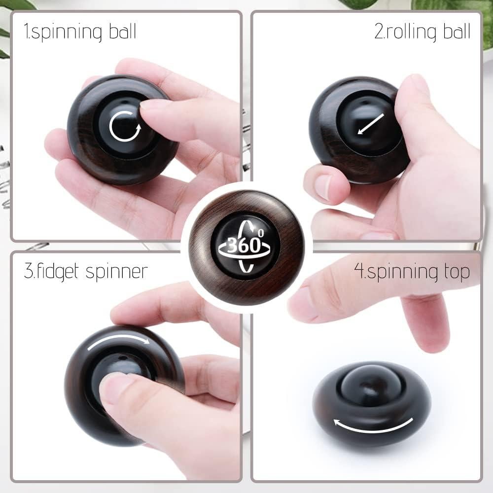 Juguete Antiestrés Tybasthe de Madera para Adultos - Alivio de Ansiedad