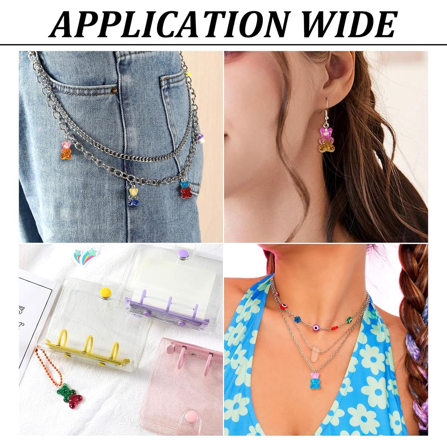 20 Piezas Encantos de Oso de Resina Gummy Bear 10 Colores