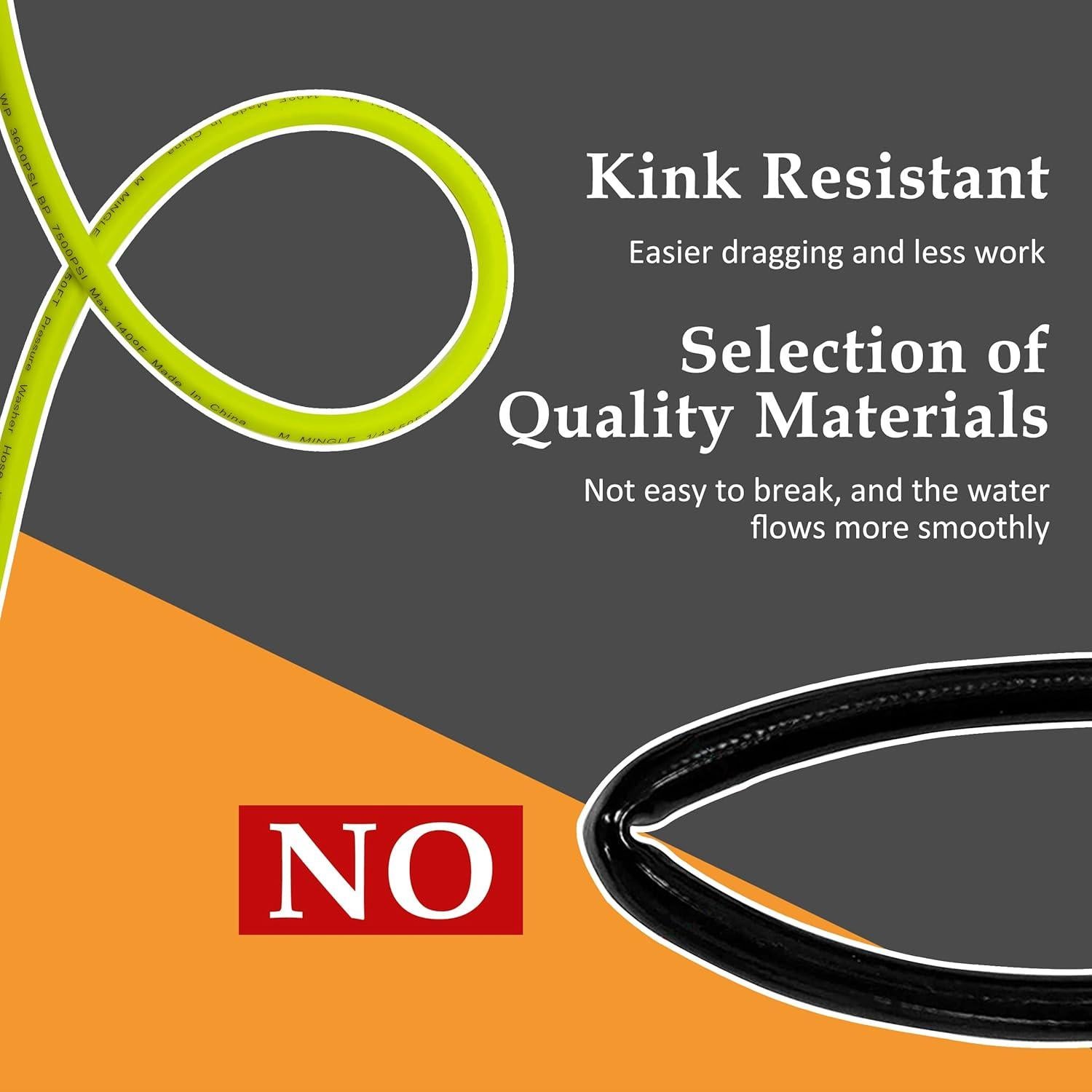 Manguera de Lavadora a Presión M MINGLE 15.24 m 3600 PSI