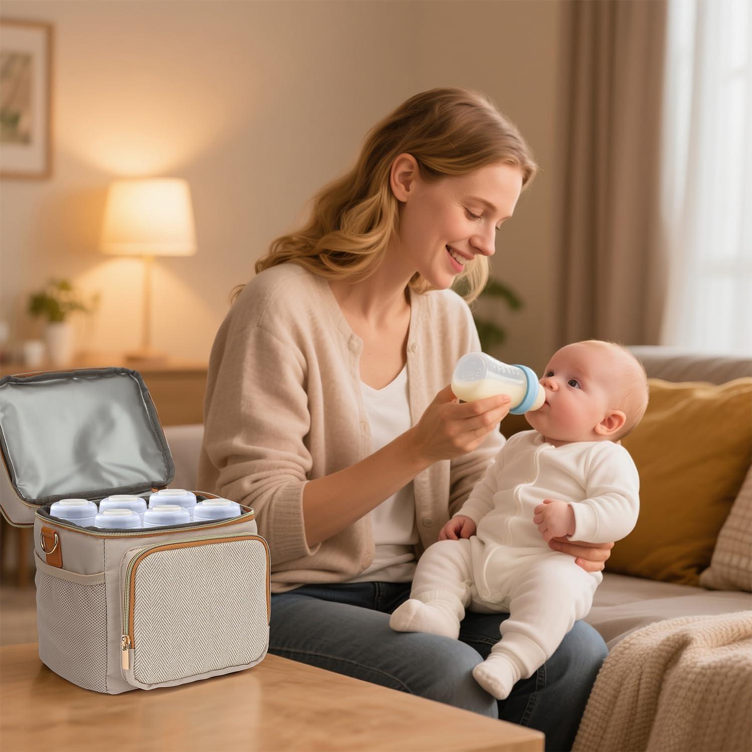 Bolsa de Enfriamiento TUGUAN para Leche Materna 18L Beige