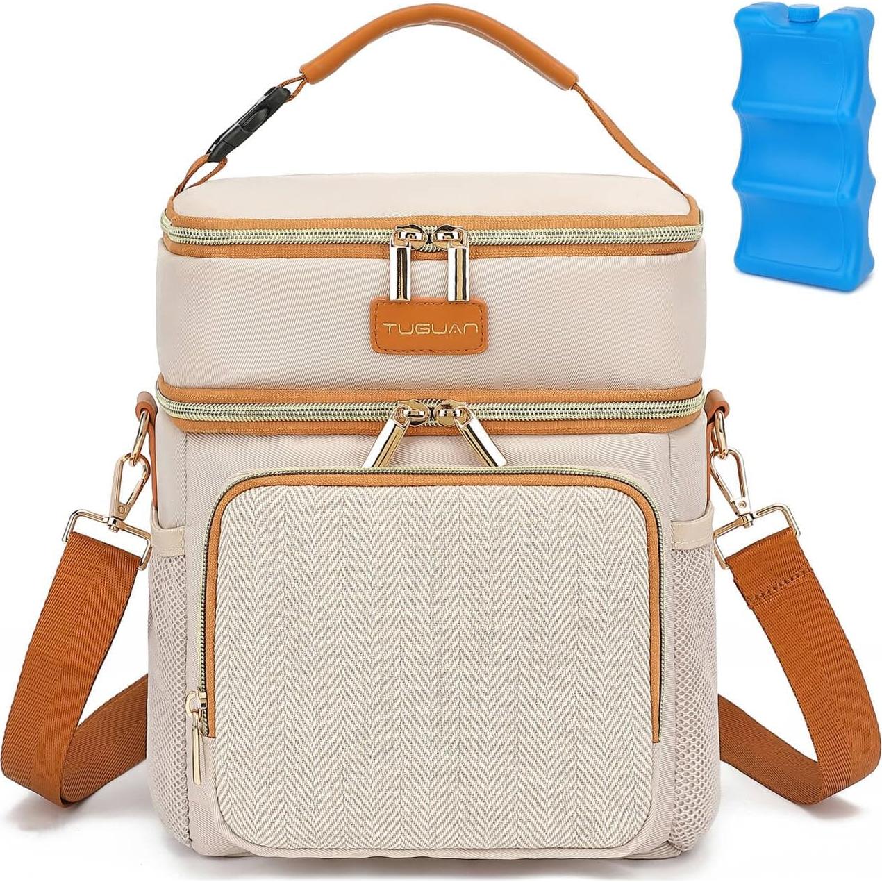 Bolsa de Enfriamiento TUGUAN para Leche Materna 18L Beige