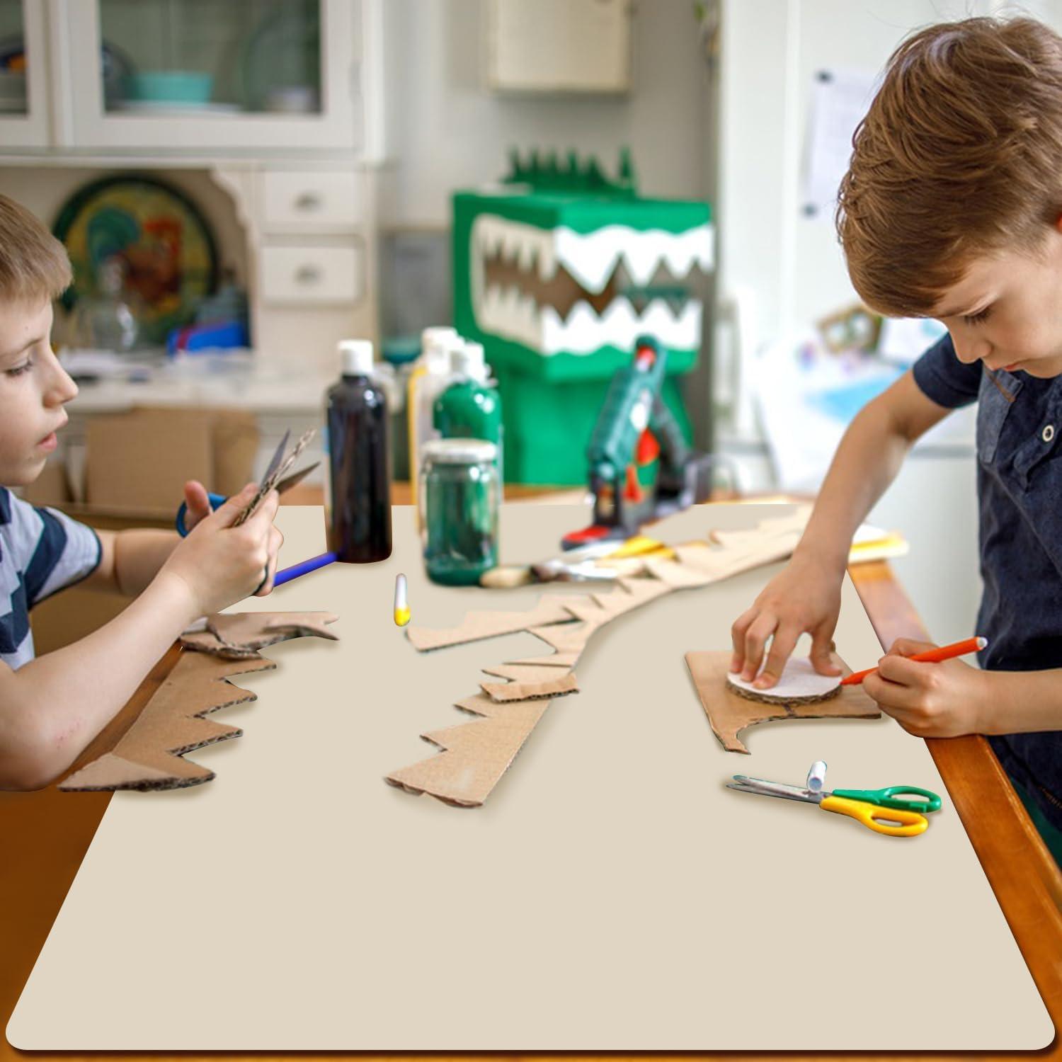 Tapete de Silicona Extra Grande QPIX 90x60cm Beige Antideslizante